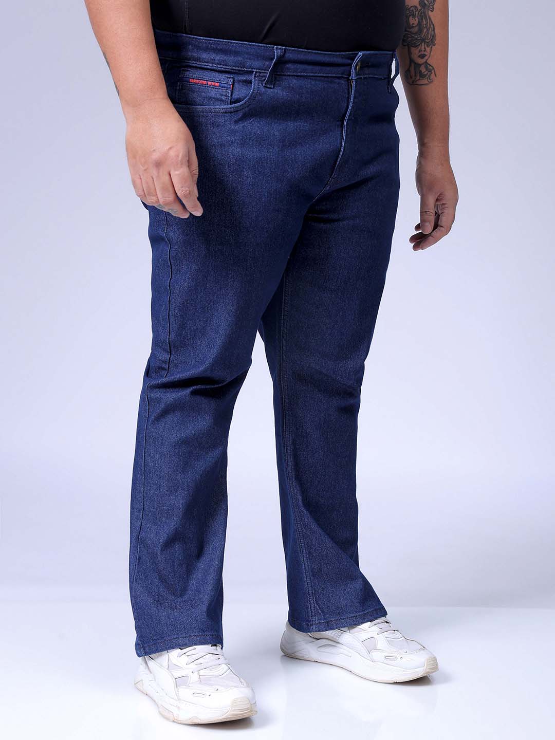Men's Blue Bootcut Fit Casual Jeans - Image 4