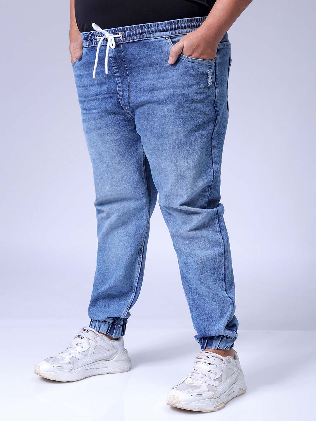 Men's Blue Slim Fit Casual Jeans - Image 3
