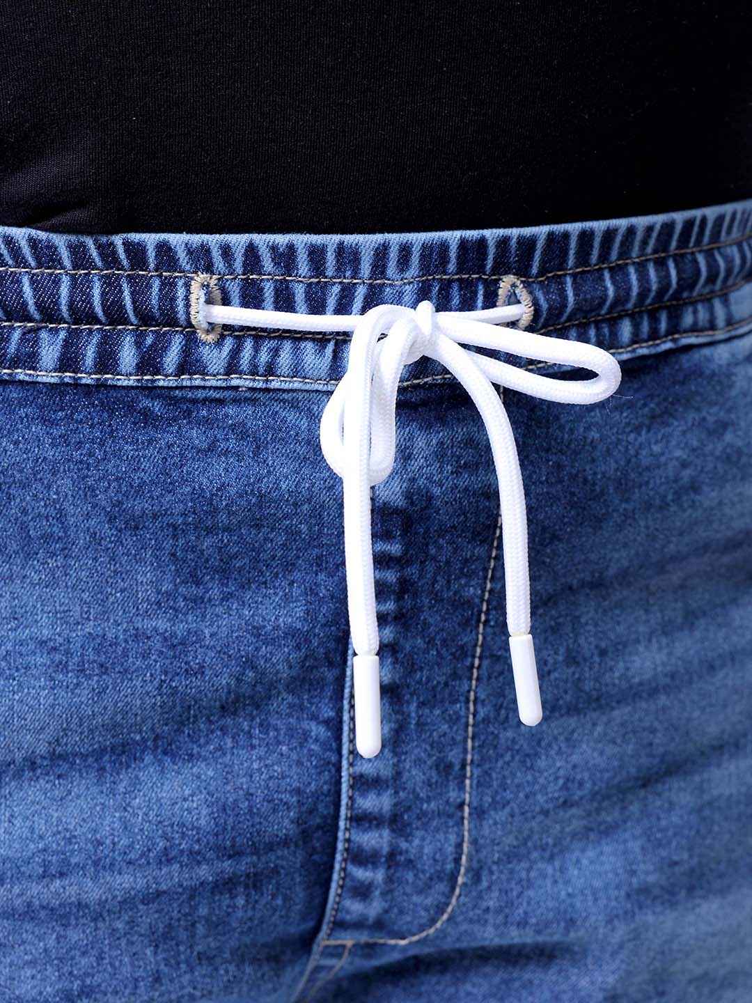 Men's Blue Slim Fit Casual Jeans - Image 6
