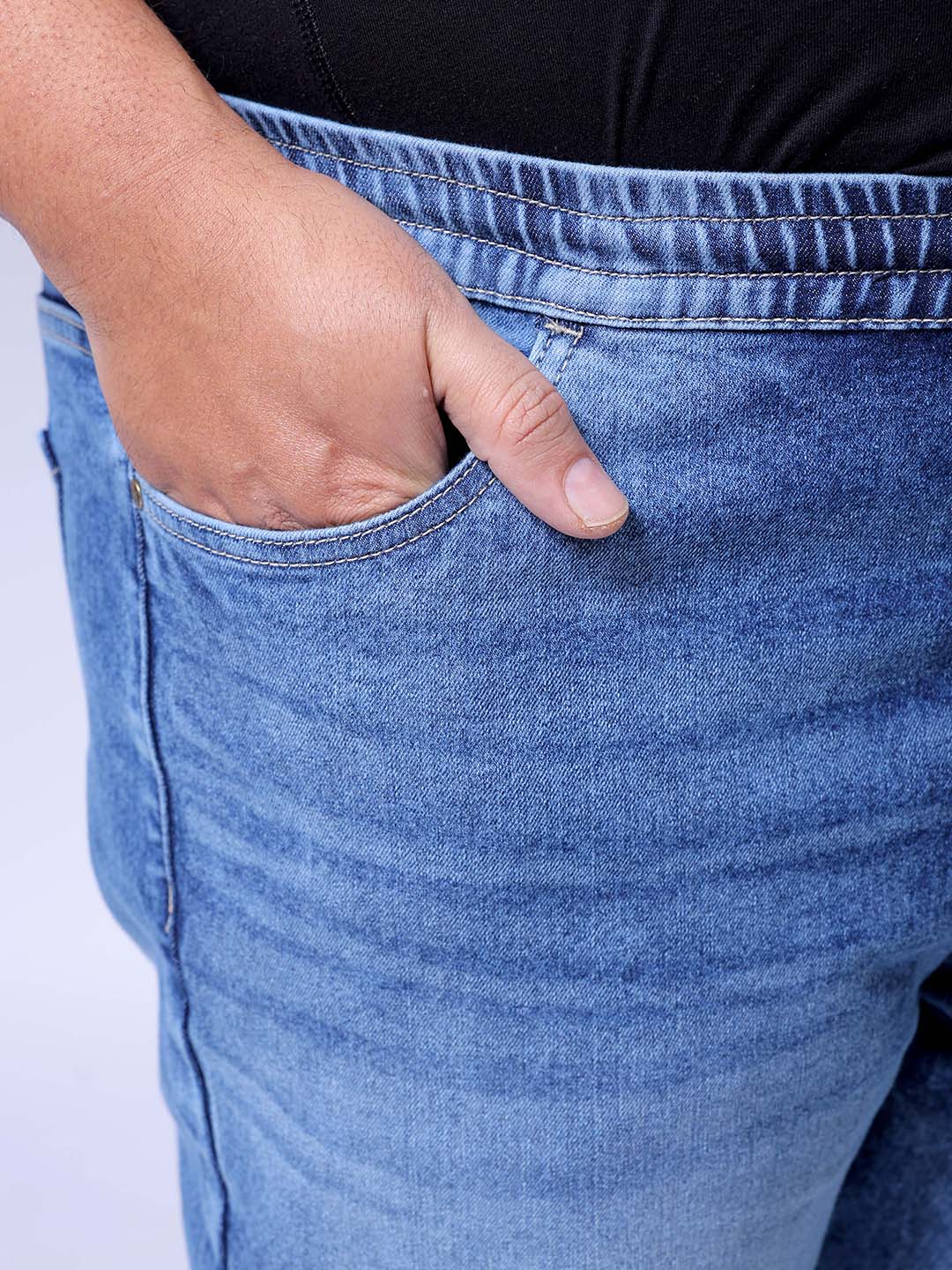 Men's Blue Slim Fit Casual Jeans - Image 7