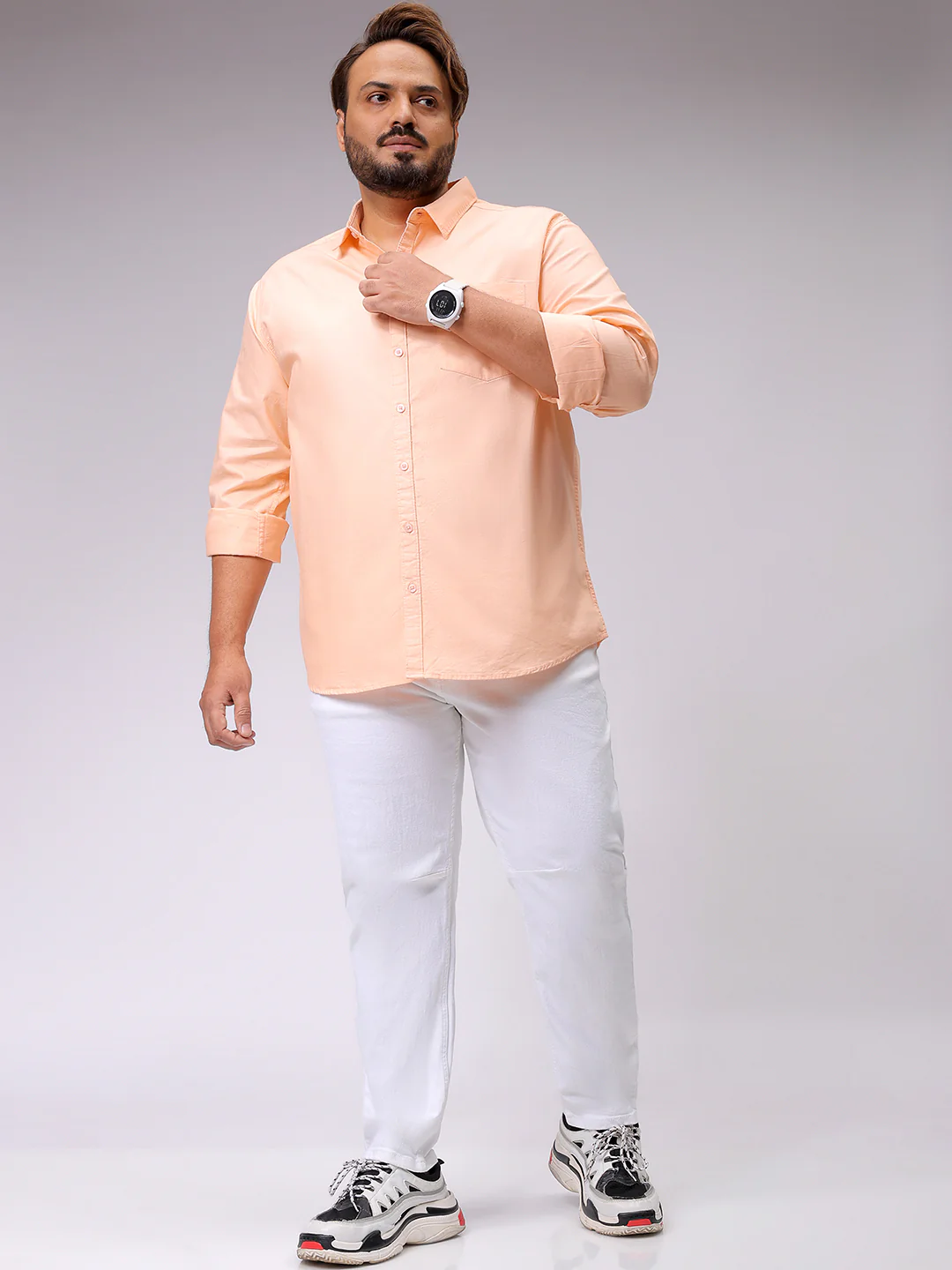 Men's White Carrot Fit Casual Jeans - Image 2