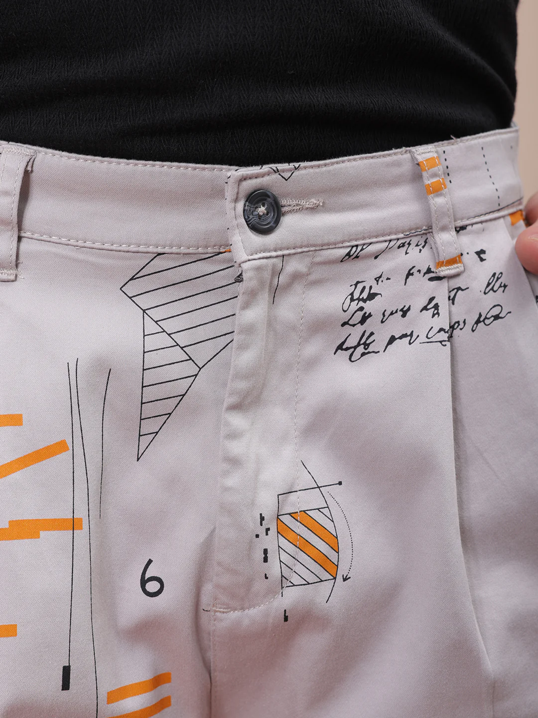 Men's Lilac Hint Relaxed Fit Printed Casual Shorts - Image 5