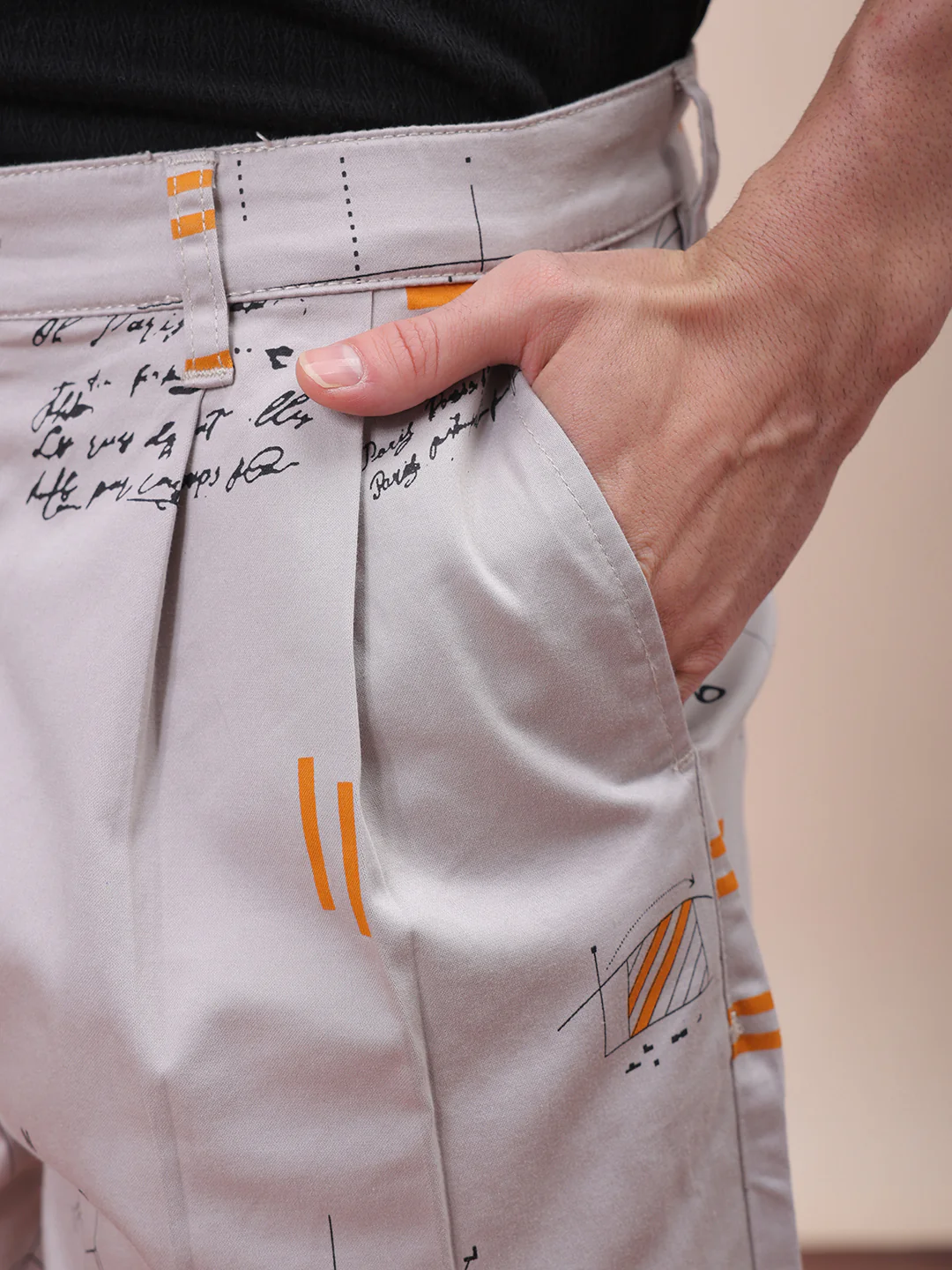 Men's Lilac Hint Relaxed Fit Printed Casual Shorts - Image 6