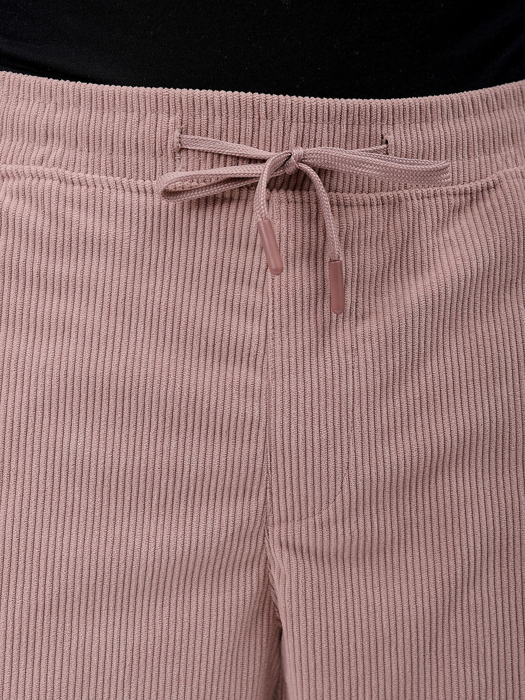 Men's Light Mauve Relaxed Fit Solid Athletic  Jogger - Image 6
