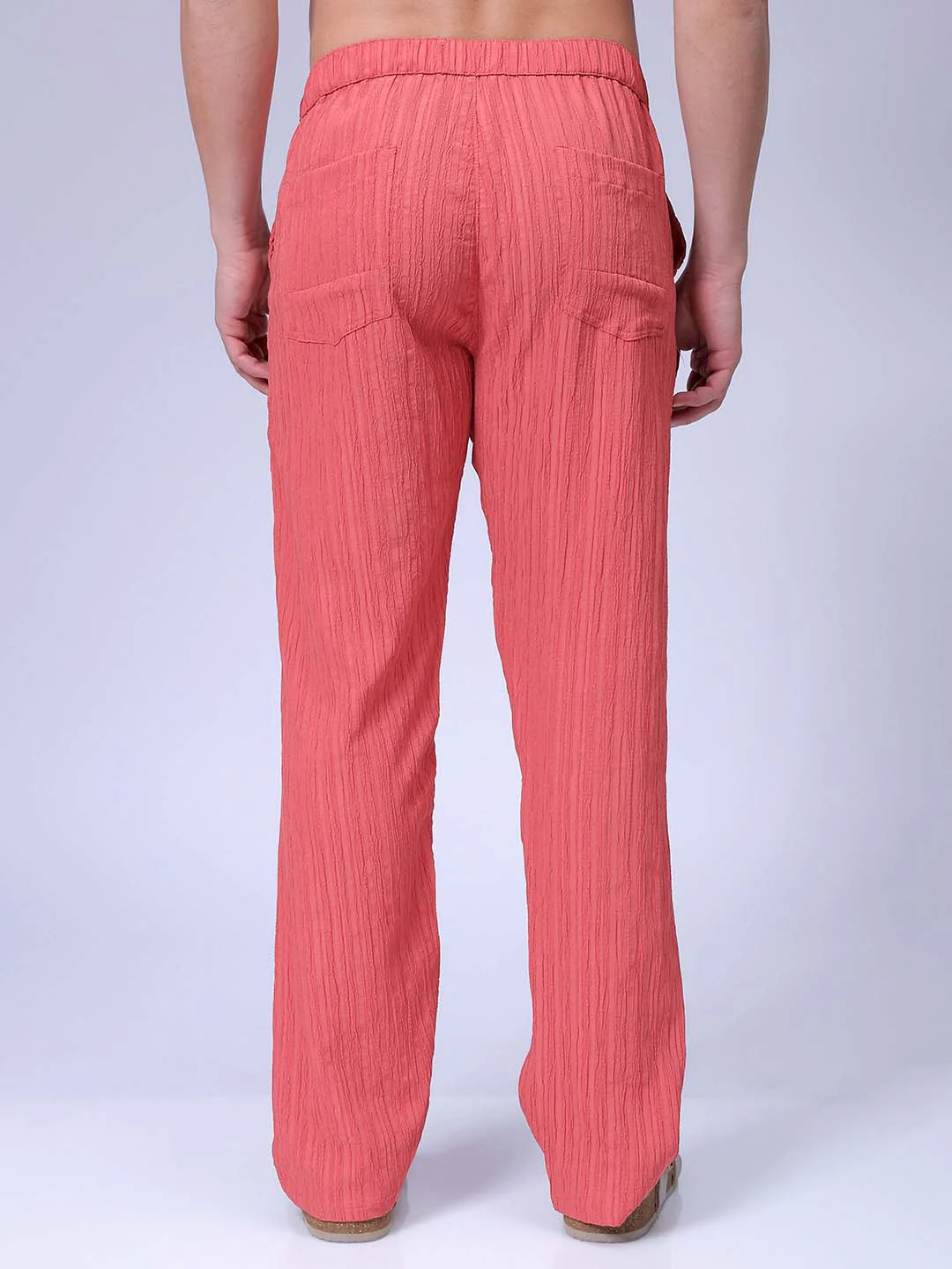 Men's Astro Dust Loose Fit Textured Resort Wear Trouser - Image 5