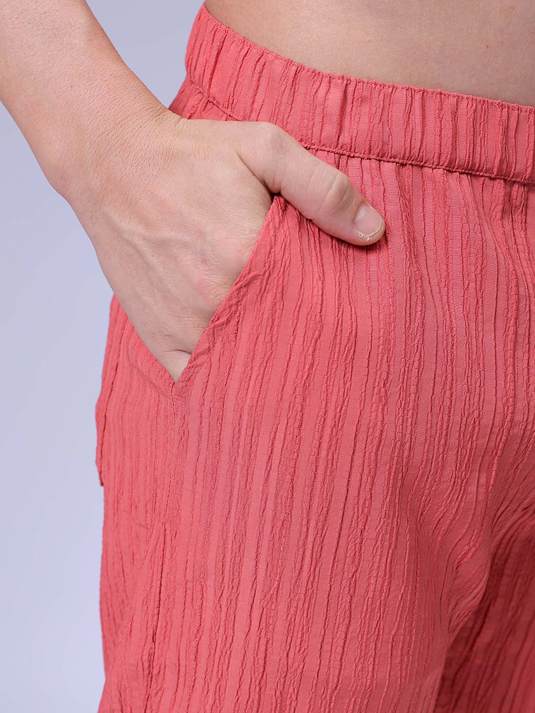 Men's Astro Dust Loose Fit Textured Resort Wear Trouser - Image 7