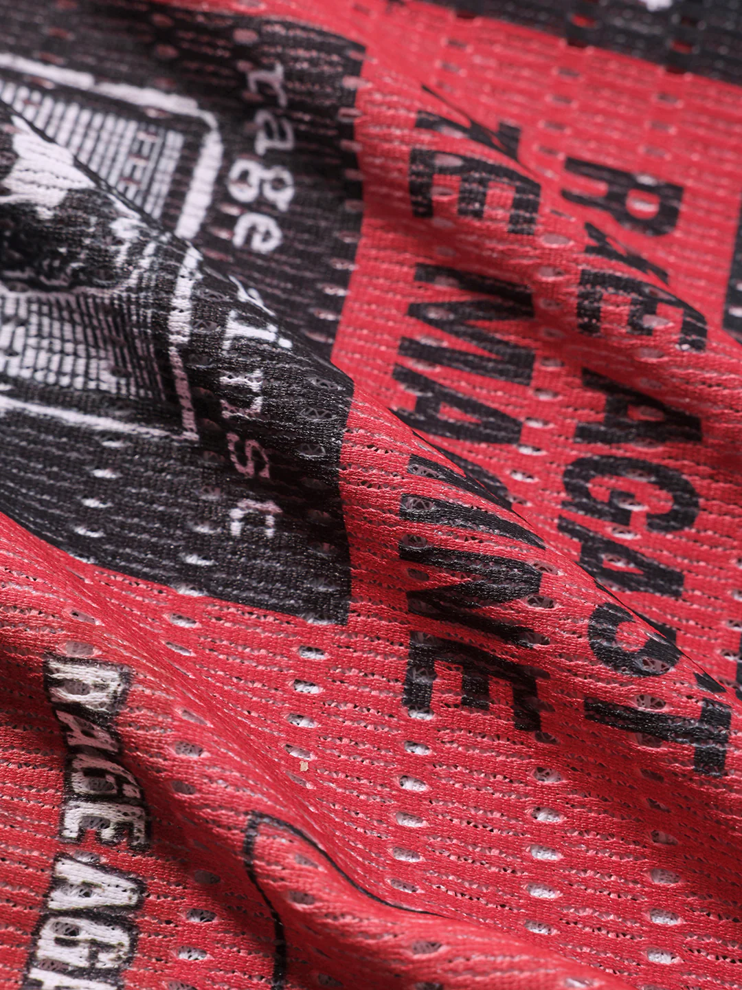 Men's Red Relaxed Fit Printed Resort Shirt - Image 7