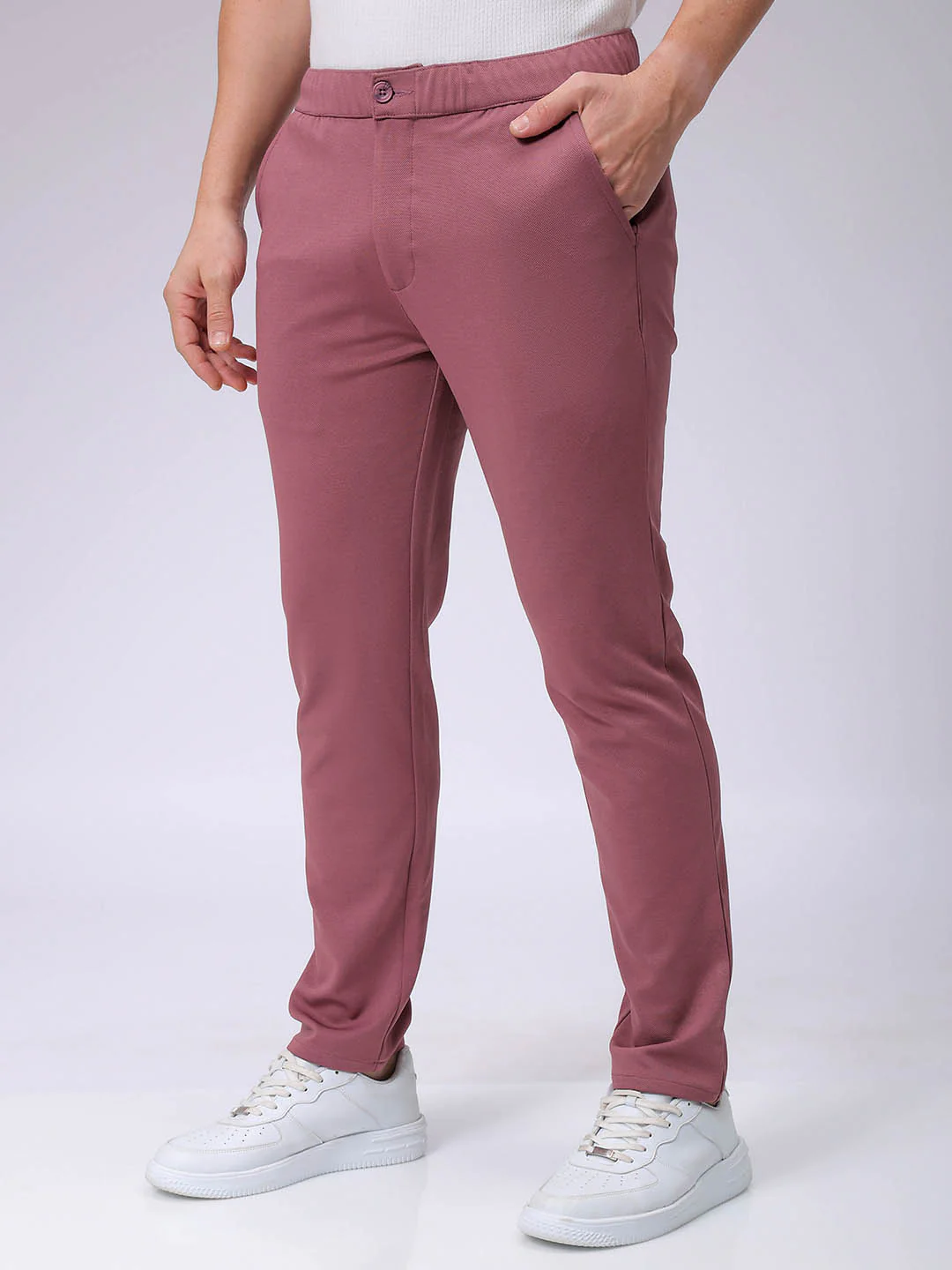 Men's Astro Dust Slim Fit Textured Formal Trouser - Image 2