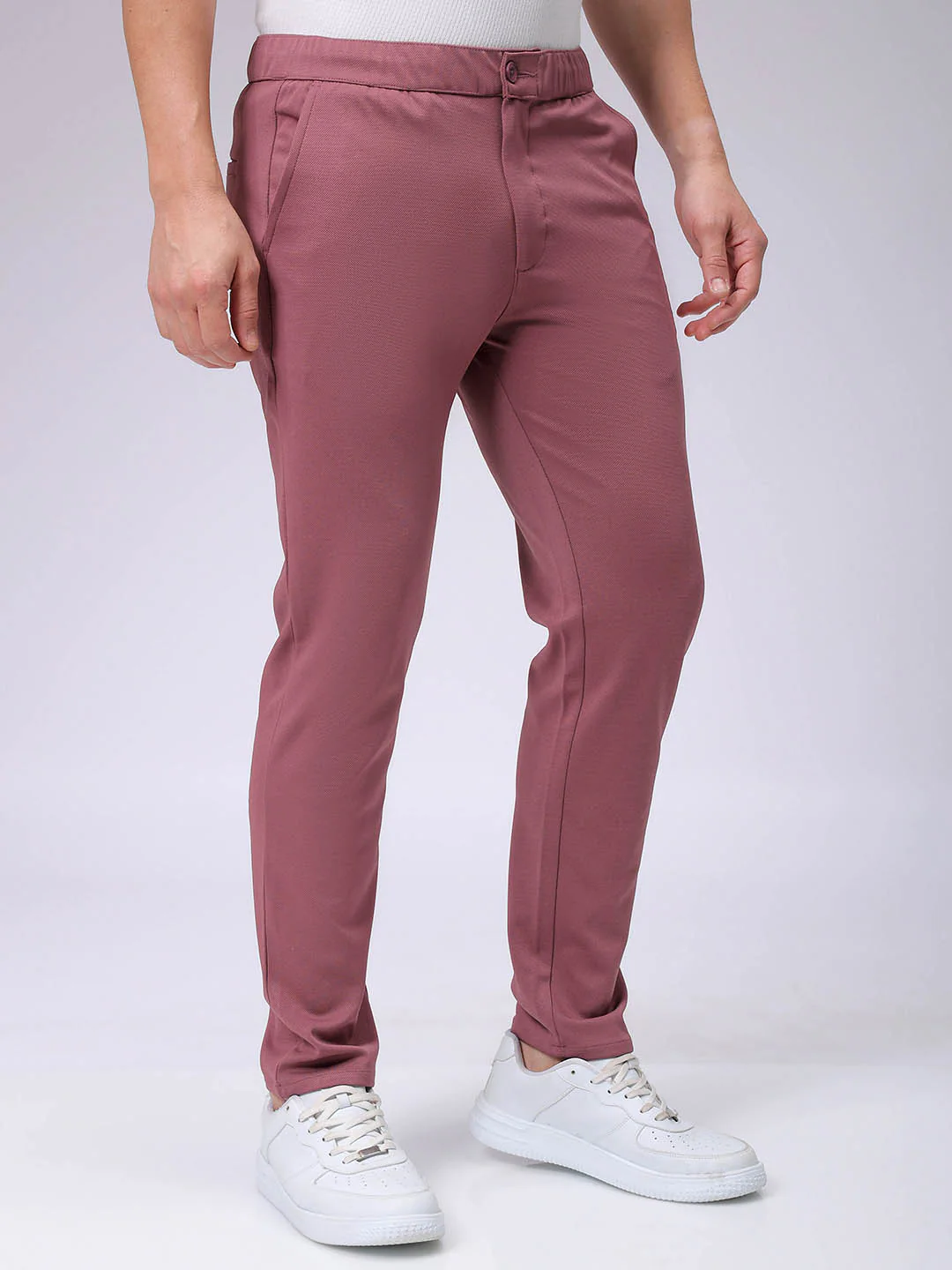 Men's Astro Dust Slim Fit Textured Formal Trouser - Image 3