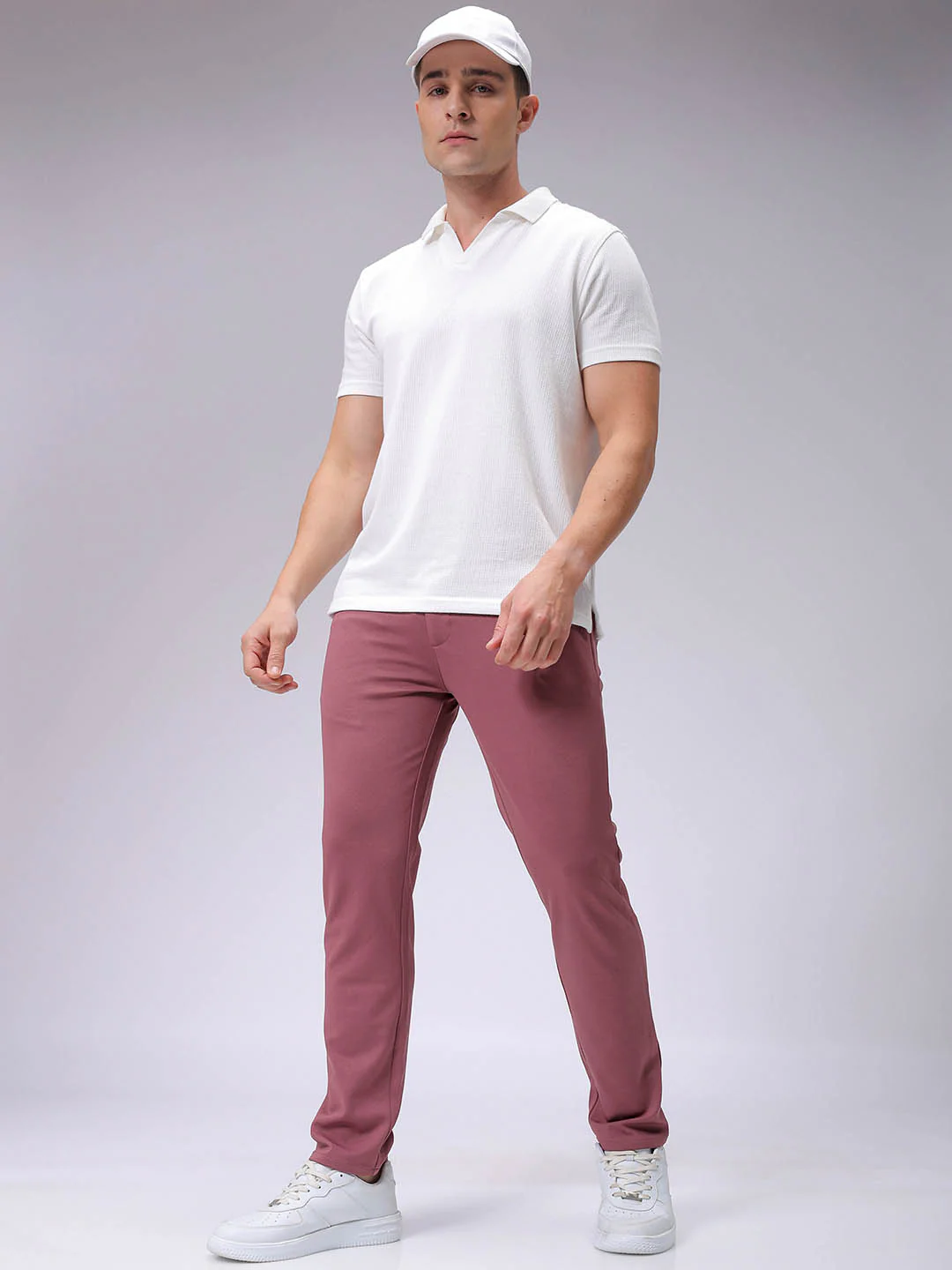 Men's Astro Dust Slim Fit Textured Formal Trouser - Image 5