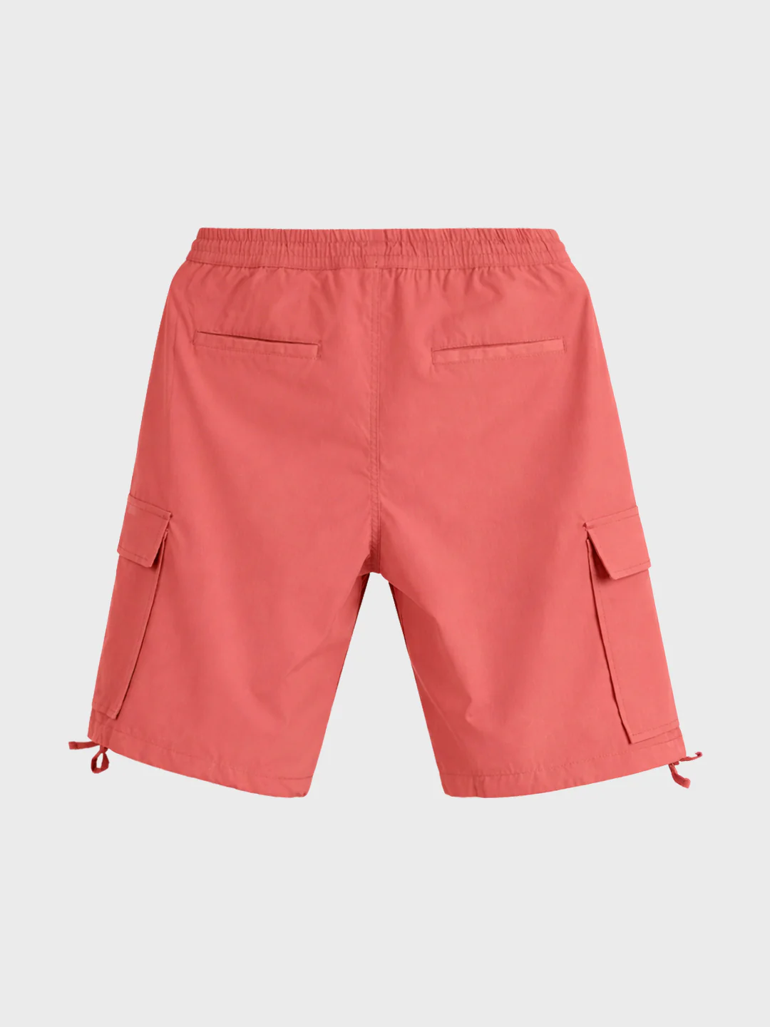Men's Maroon Relaxed Fit Utility Shorts - Image 6