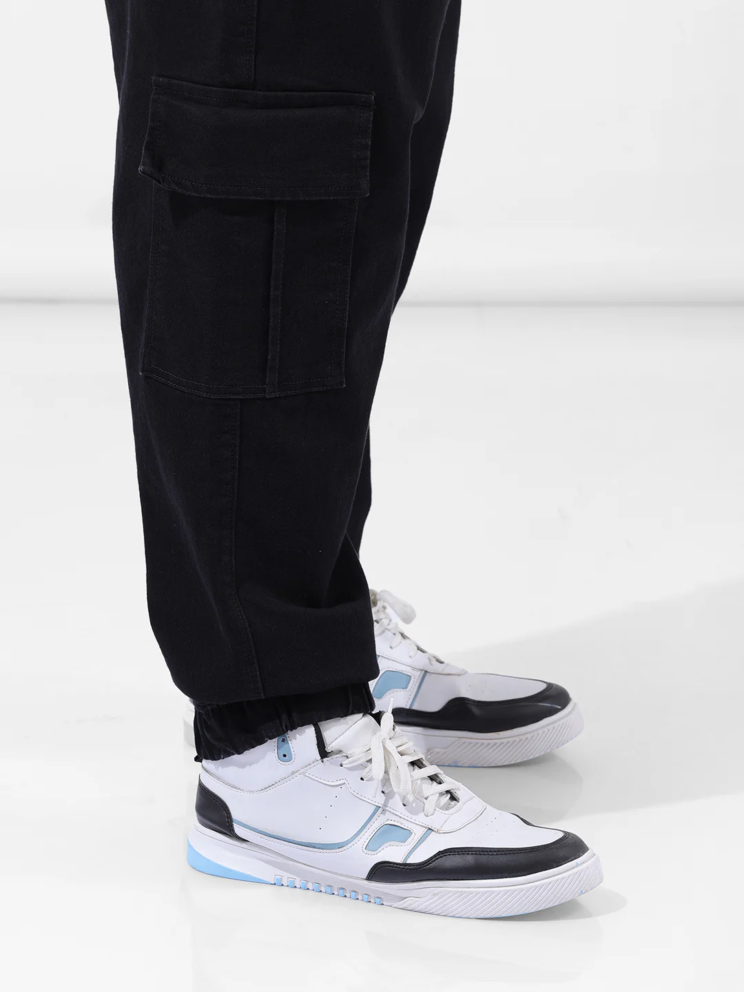 Men's Black Regular Fit Casual Jeans - Image 6