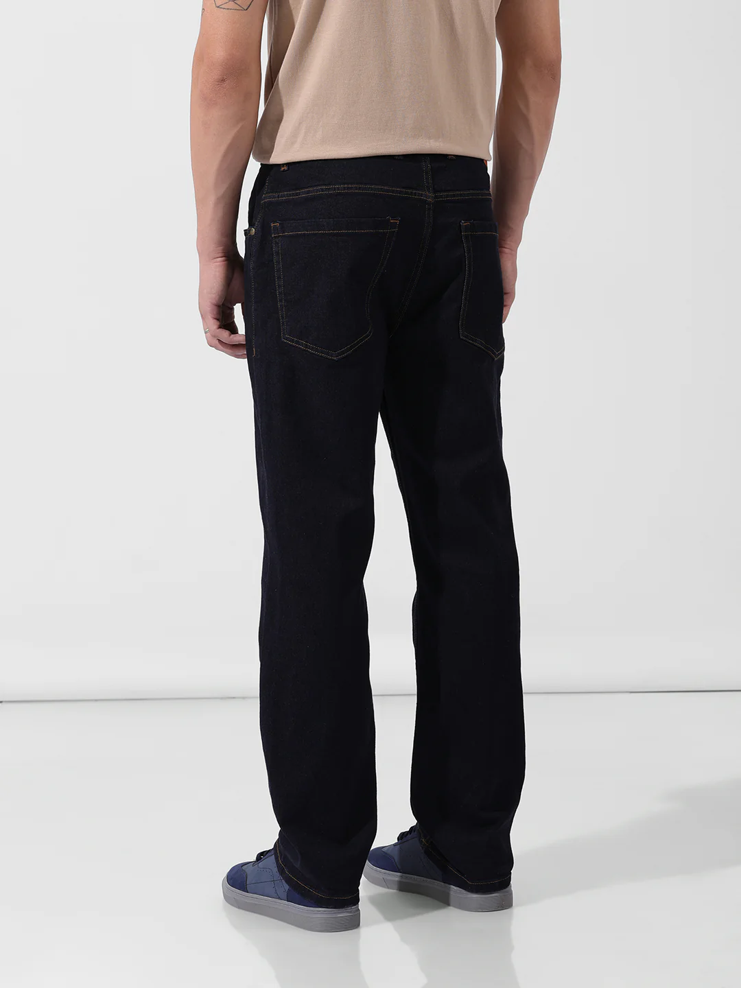 Men's Blue Regular Fit Casual Jeans - Image 6
