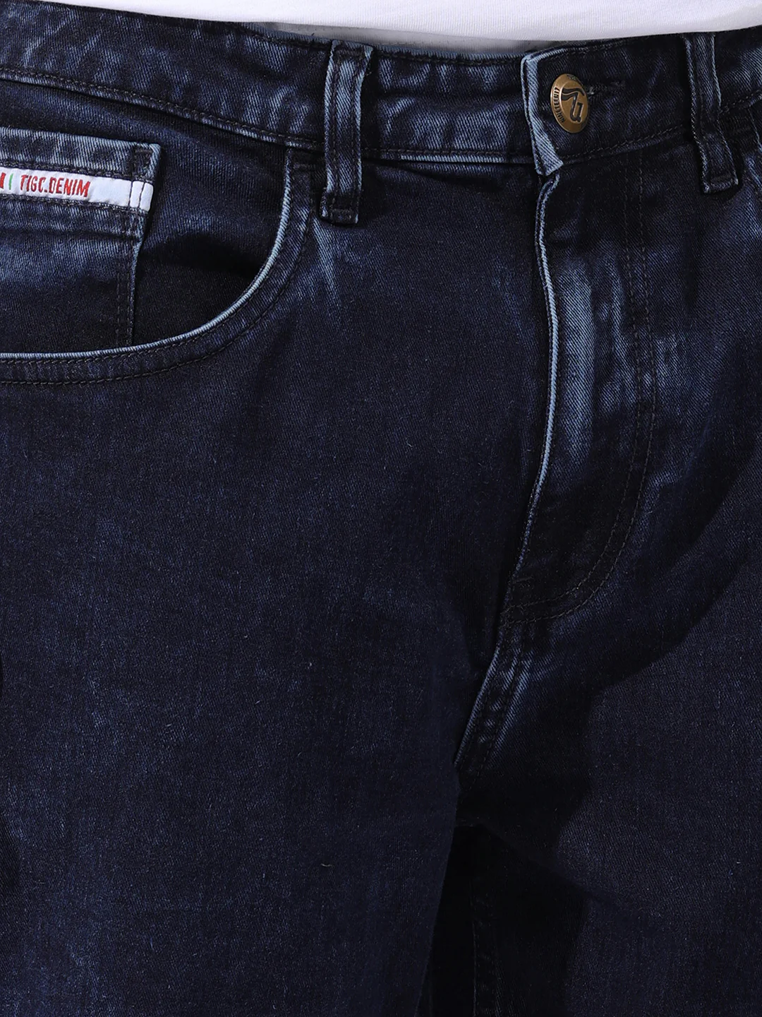 Men's Blue Regular Fit Casual Jeans - Image 4