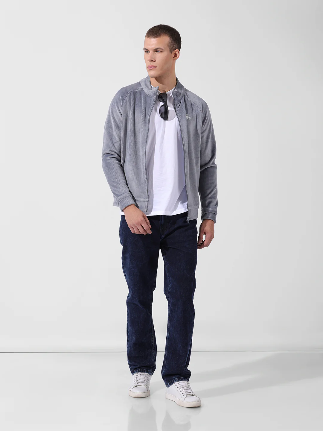 Men's Blue Regular Fit Casual Jeans - Image 5