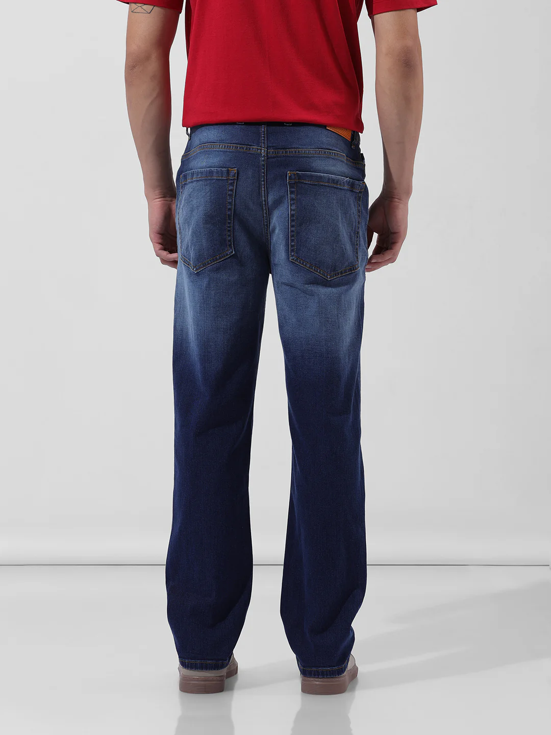 Men's Blue Regular Fit Casual Jeans - Image 6