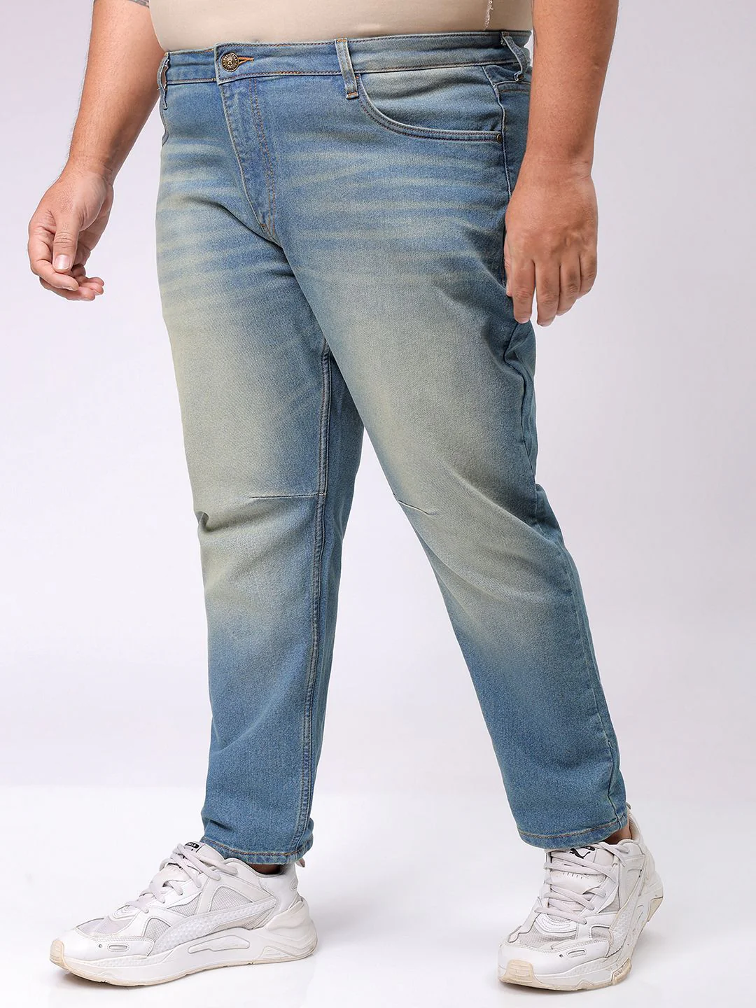 Men's Blue Carrot Fit Casual Jeans - Image 2