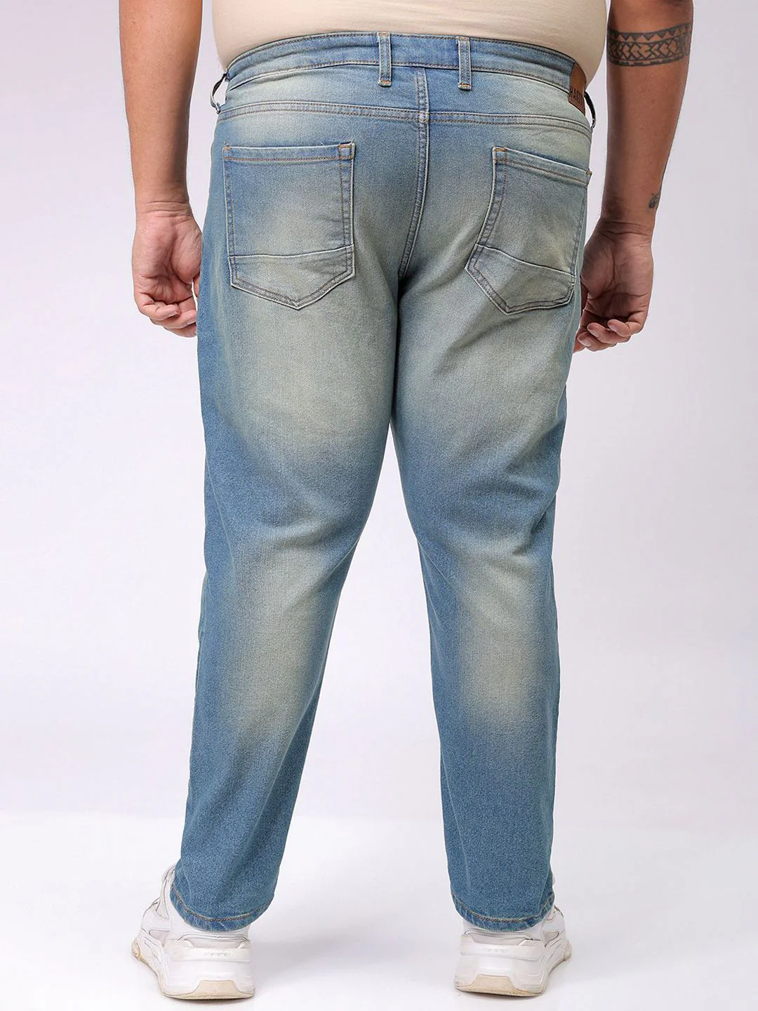 Men's Blue Carrot Fit Casual Jeans - Image 4