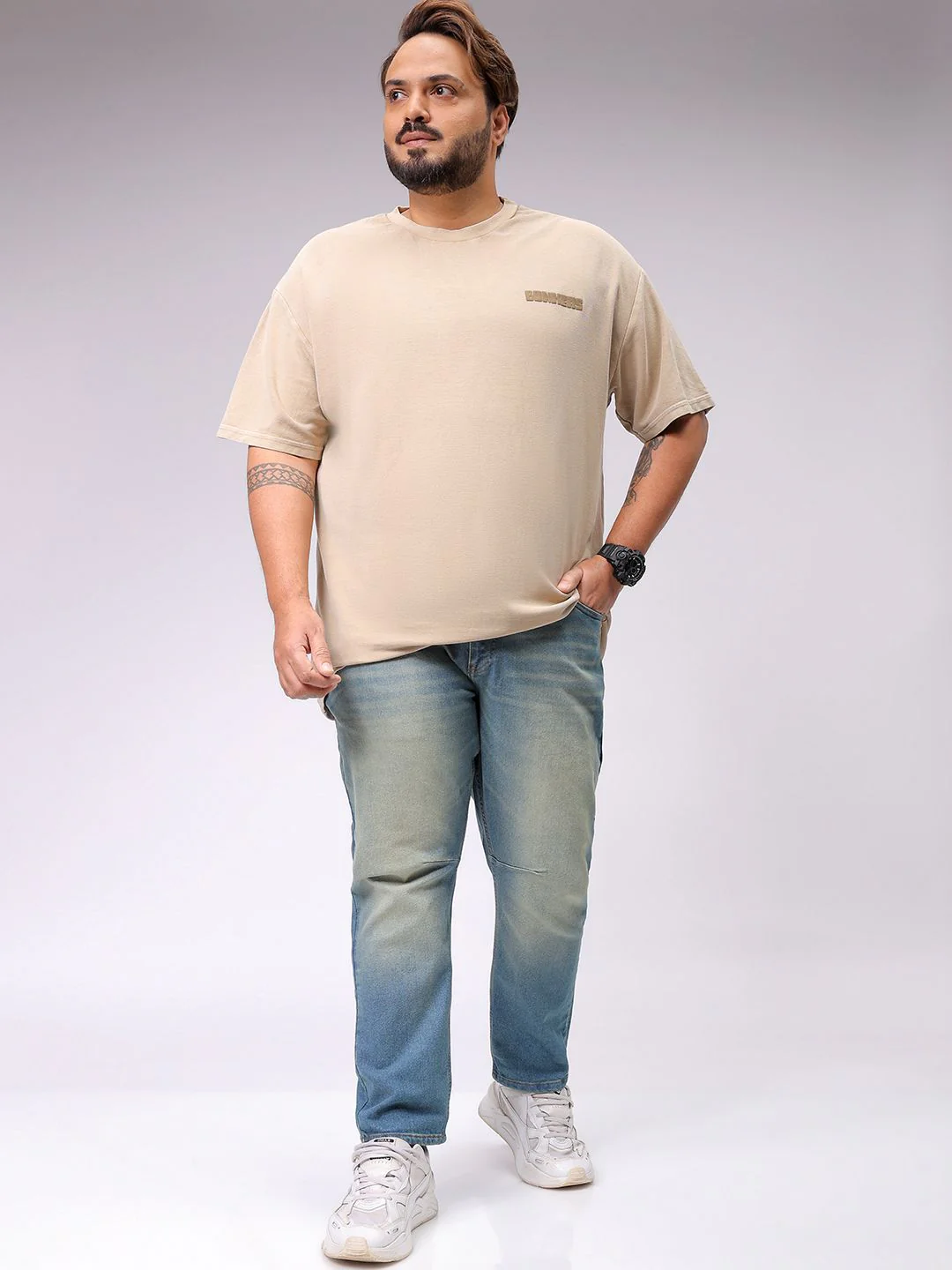 Men's Blue Carrot Fit Casual Jeans - Image 7