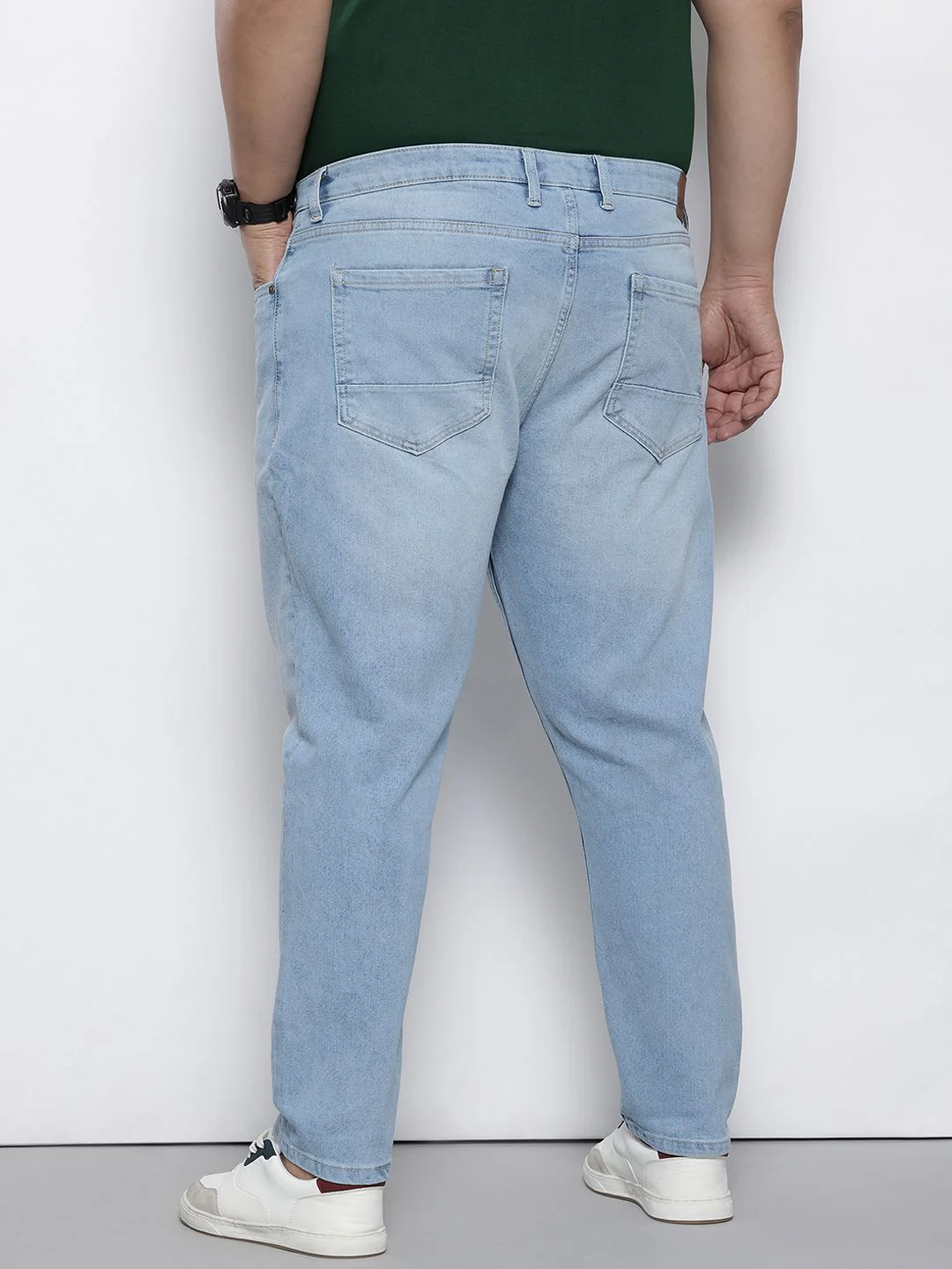 Men's Blue Carrot Fit Casual Jeans - Image 3
