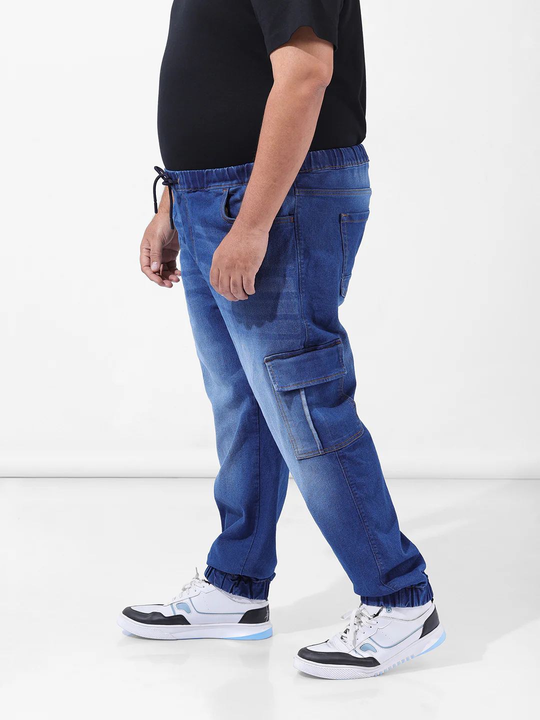 Men's Blue Regular Fit Casual Jeans - Image 2