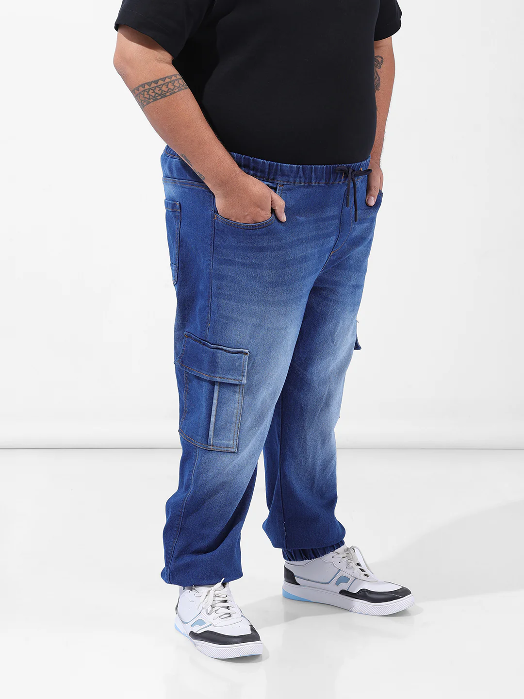 Men's Blue Regular Fit Casual Jeans - Image 3