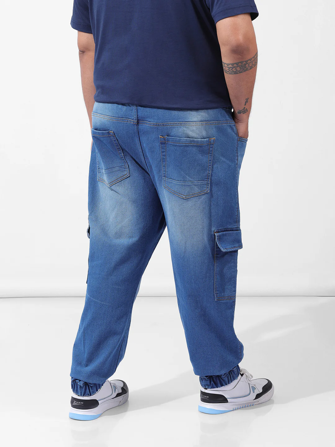 Men's Blue Regular Fit Casual Jeans - Image 4