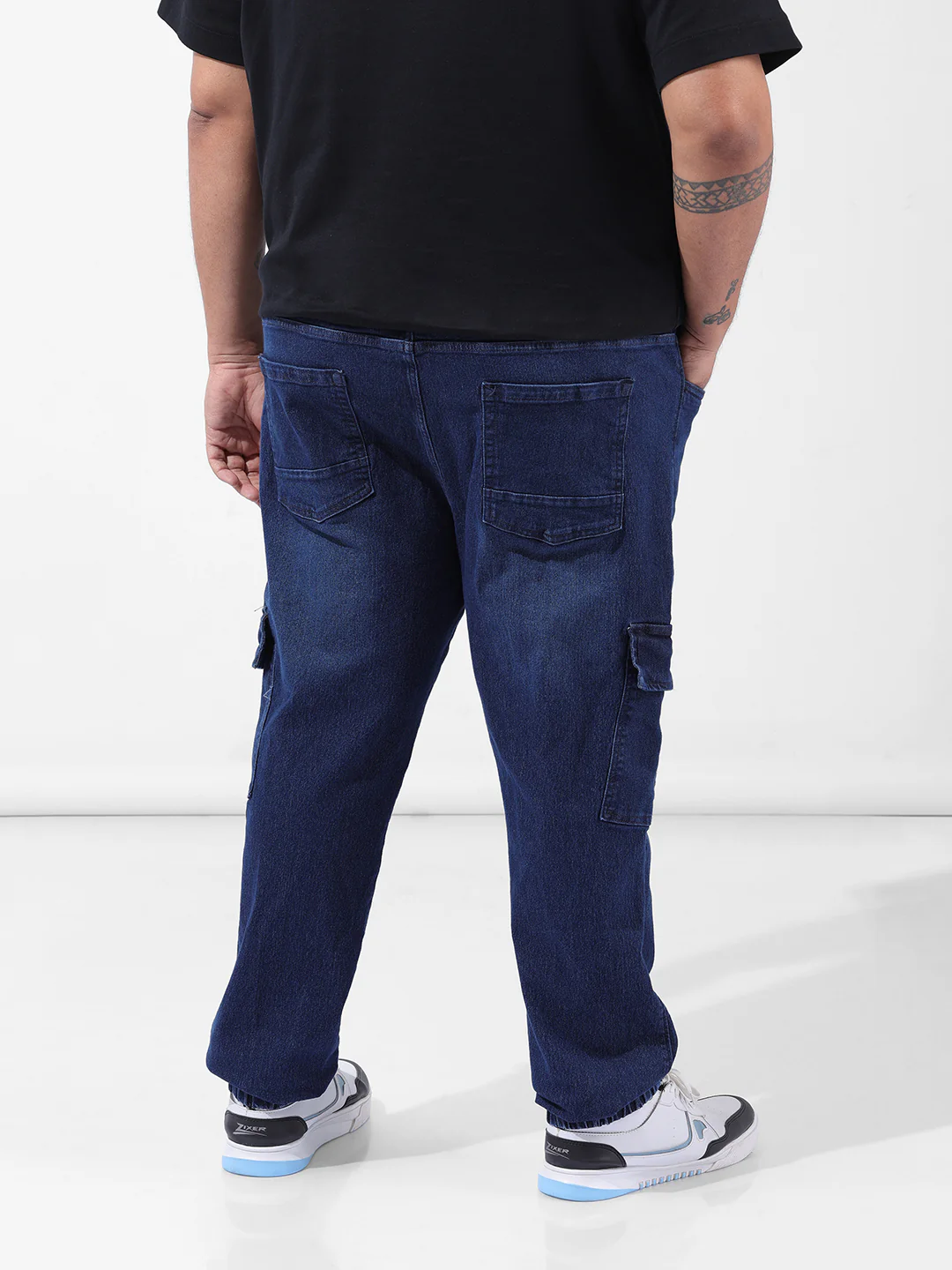 Men's Blue Regular Fit Casual Jeans - Image 4