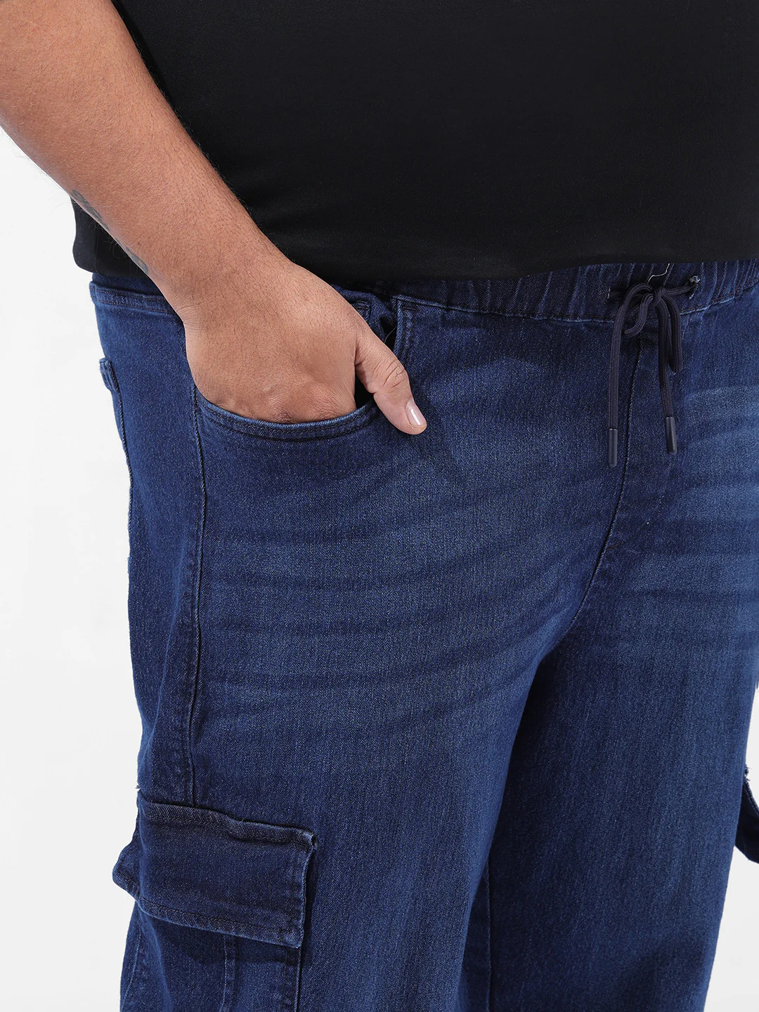 Men's Blue Regular Fit Casual Jeans - Image 5
