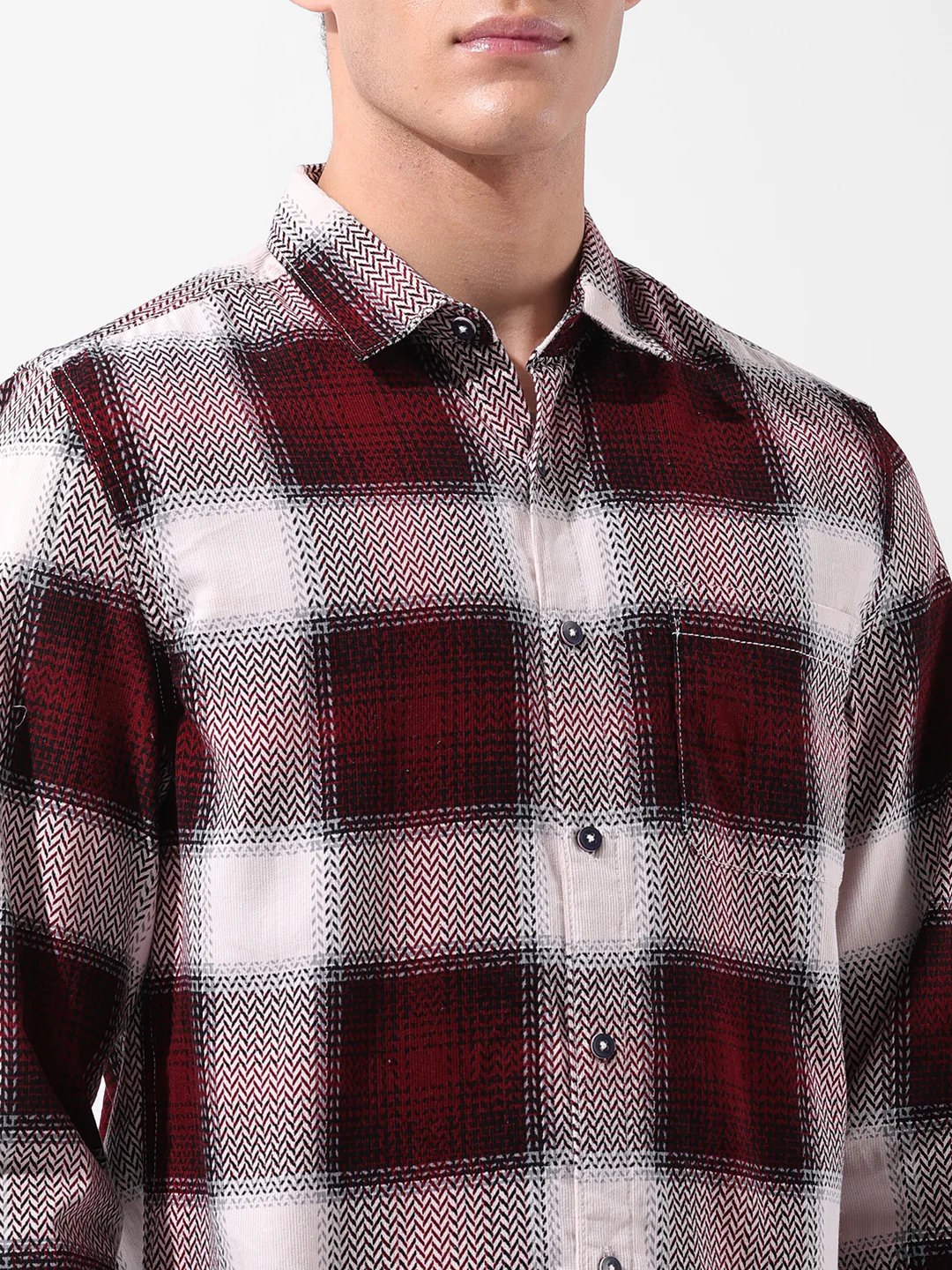 Men's Brown Regular Fit Printed Casual Shirt - Image 3
