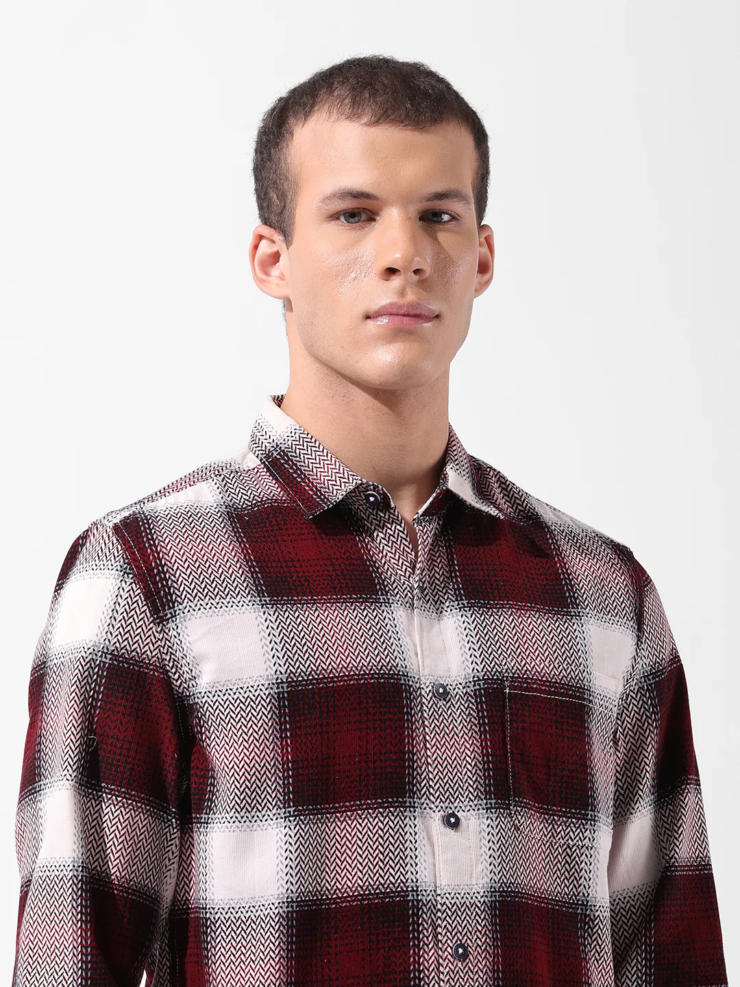 Men's Brown Regular Fit Printed Casual Shirt - Image 6
