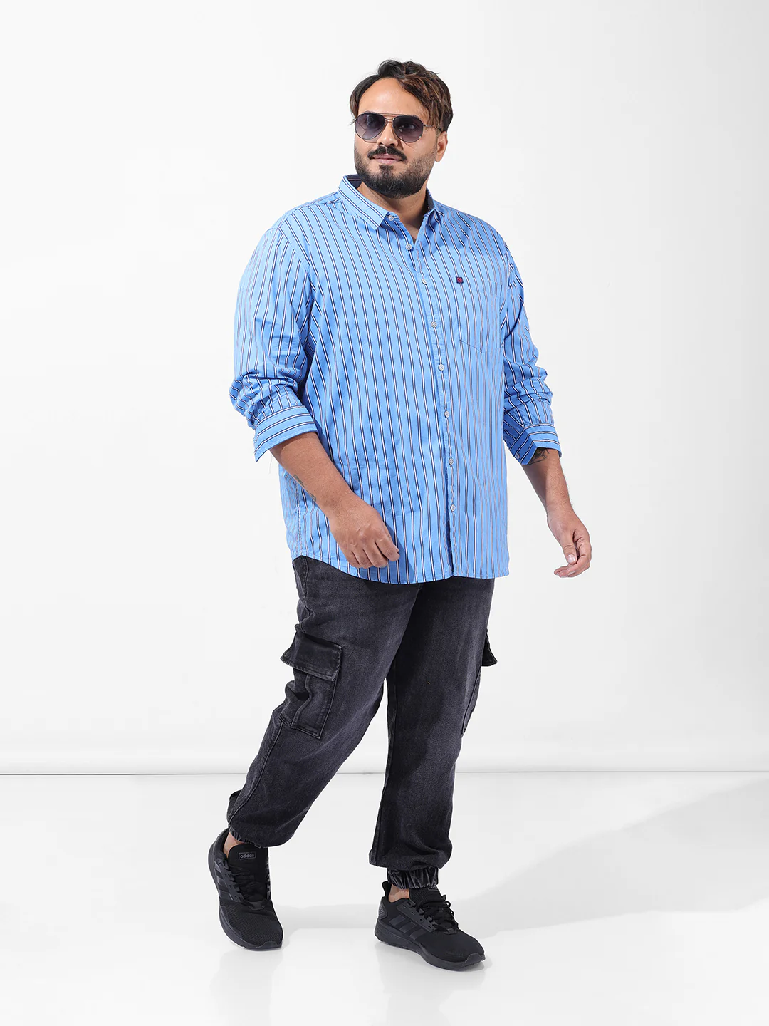 Men's Grey Regular Fit Casual Jeans - Image 7