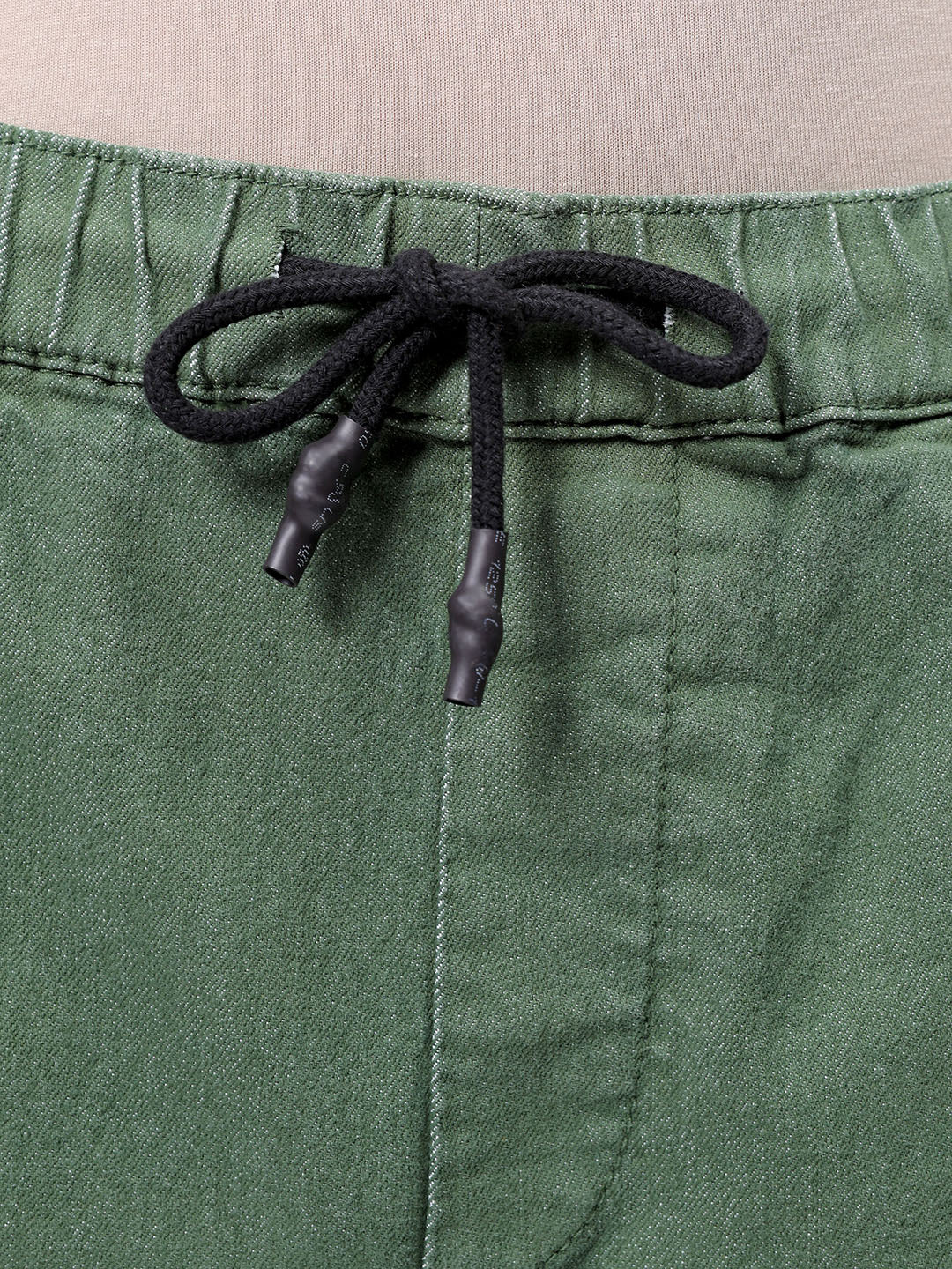 Men's Green Regular Fit Ombre Street Wear Jeans - Image 6
