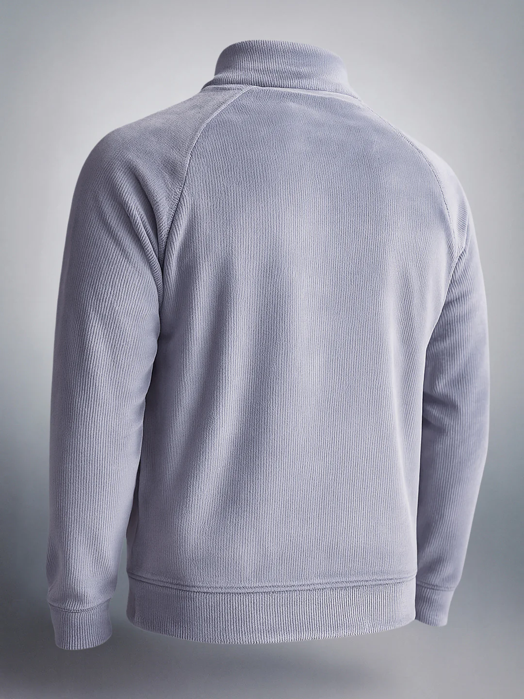 Men's Steel grey Regular Fit Textured Casual Sweatshirts - Image 2