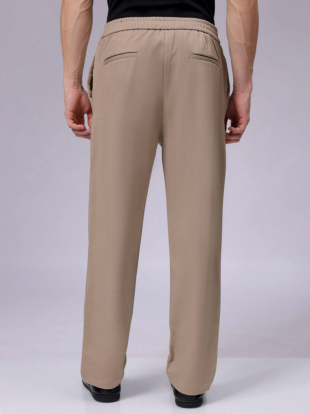 Men's Doeskin Regular Fit Solid Casual Chinos - Image 5
