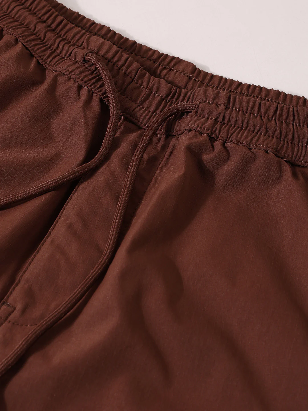 Men's Sepia Relaxed Fit Textured Utility Shorts - Image 7