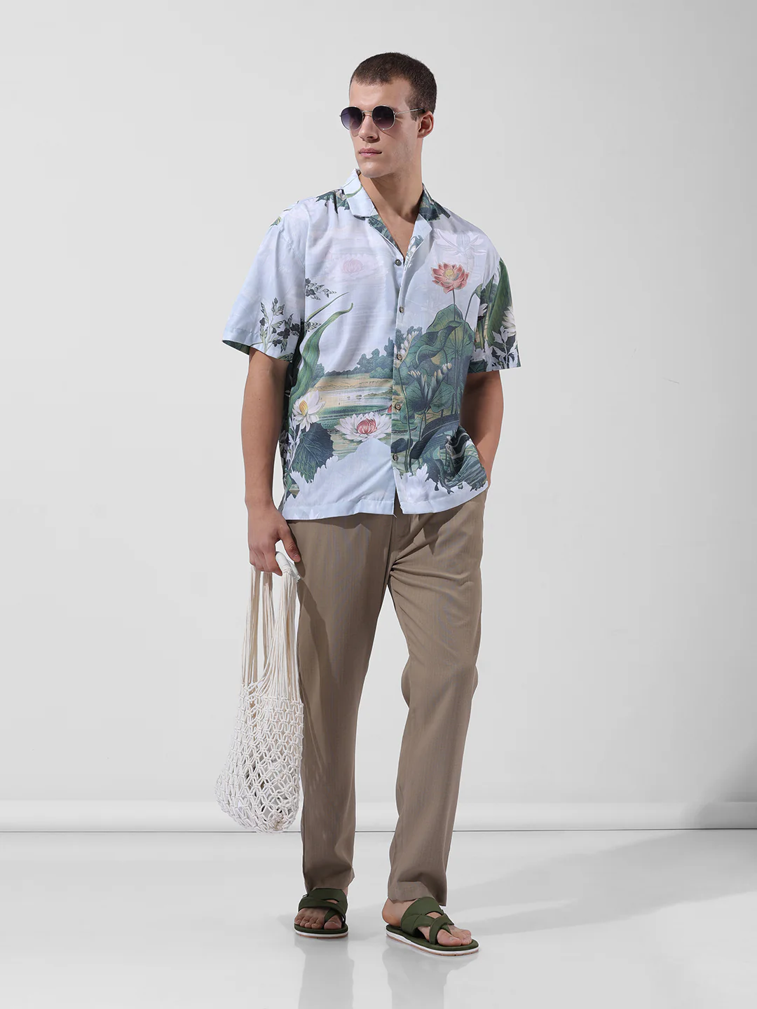 Men's Elmwood Relaxed Fit Solid Casual Trouser - Image 5