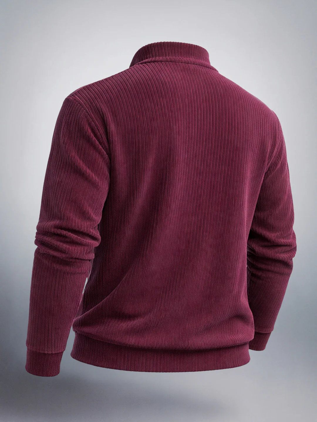 Men's Maroon Relaxed Fit Solid Street Wear Sweatshirts - Image 2