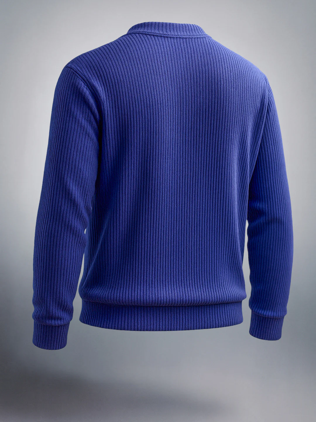 Men's Peacoat Relaxed Fit Solid Street Wear Sweatshirts - Image 2