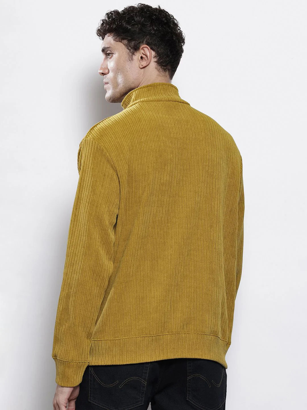 Men's Antique Moss Relaxed Fit Solid Street Wear Sweatshirts - Image 5