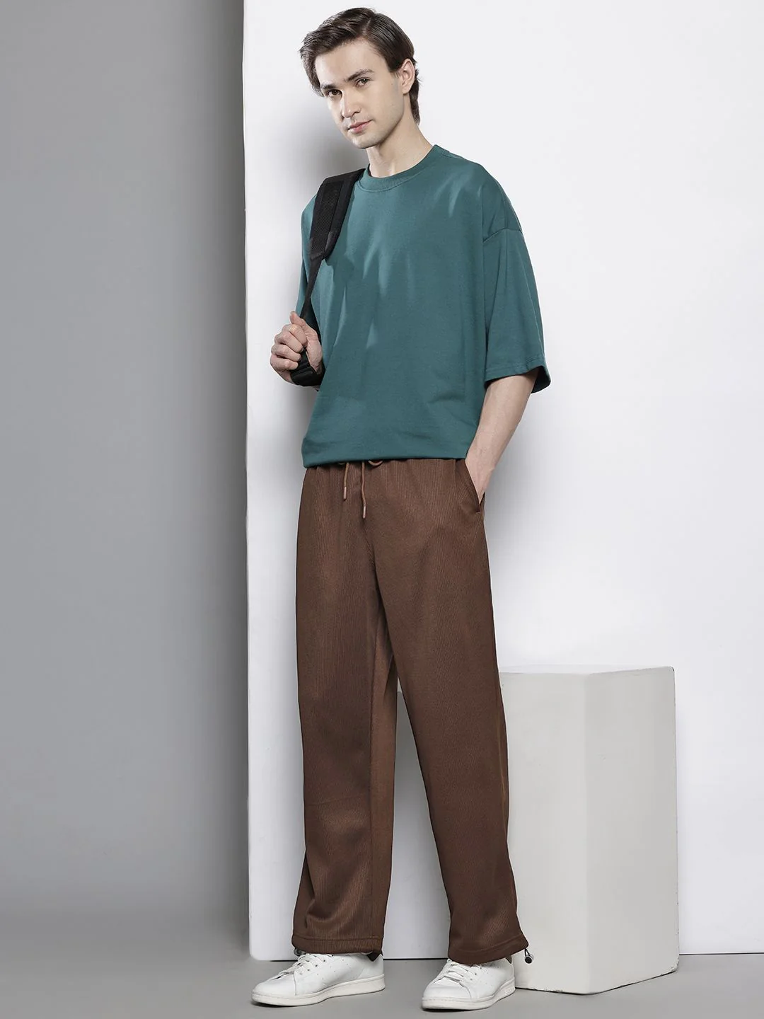 Men's Sepia Relaxed Fit Solid Street Wear Jogger - Image 4
