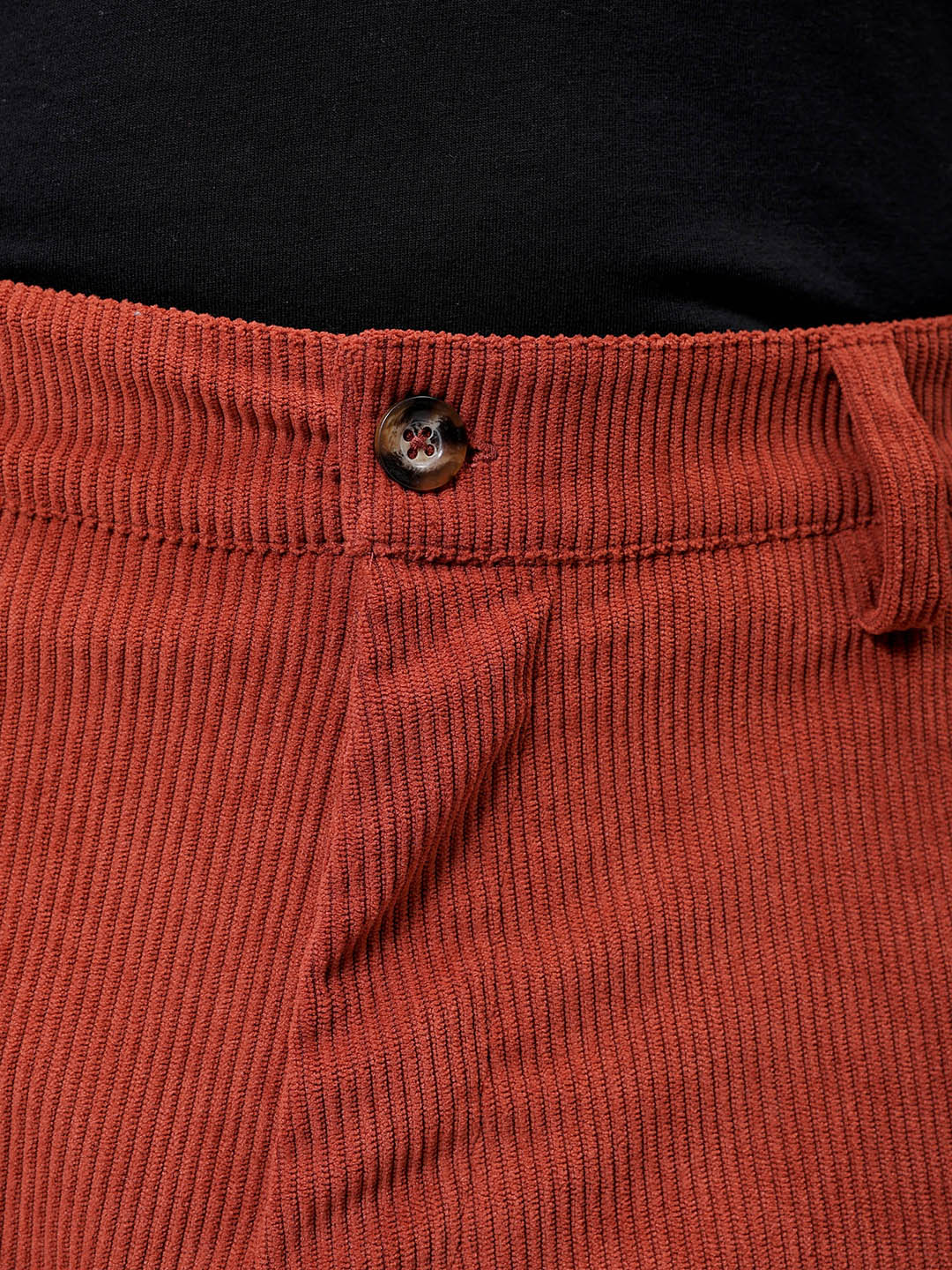 Men's Rust Baggy Fit Textured Utility Cargo - Image 6