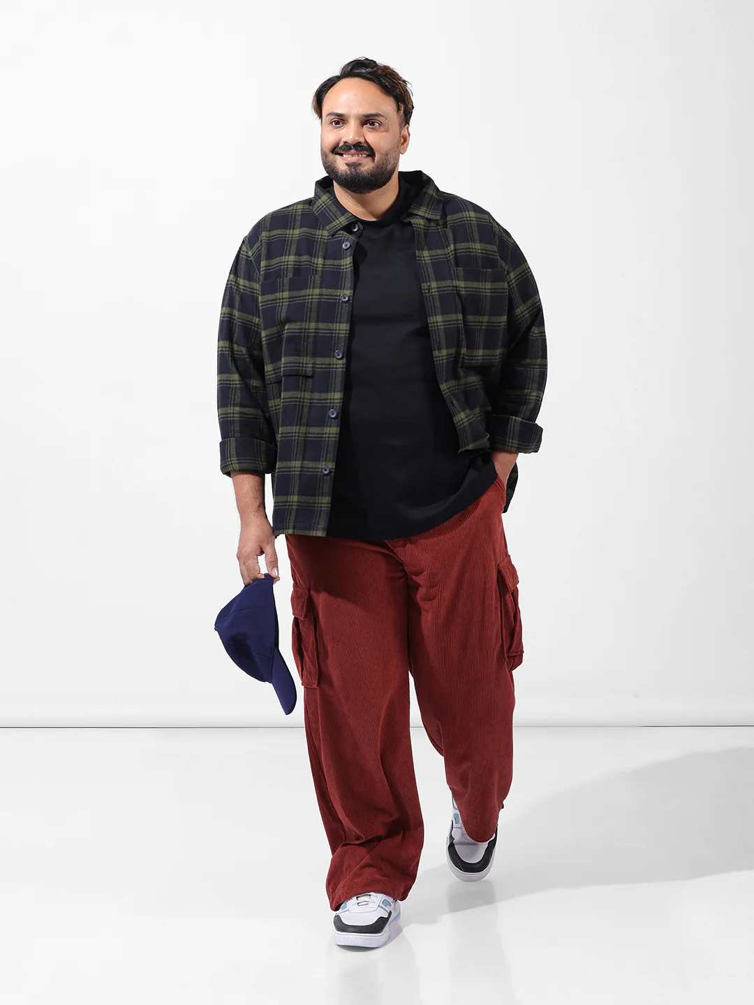 Men's Rust Loose Cargo Utility Joggers - Image 6