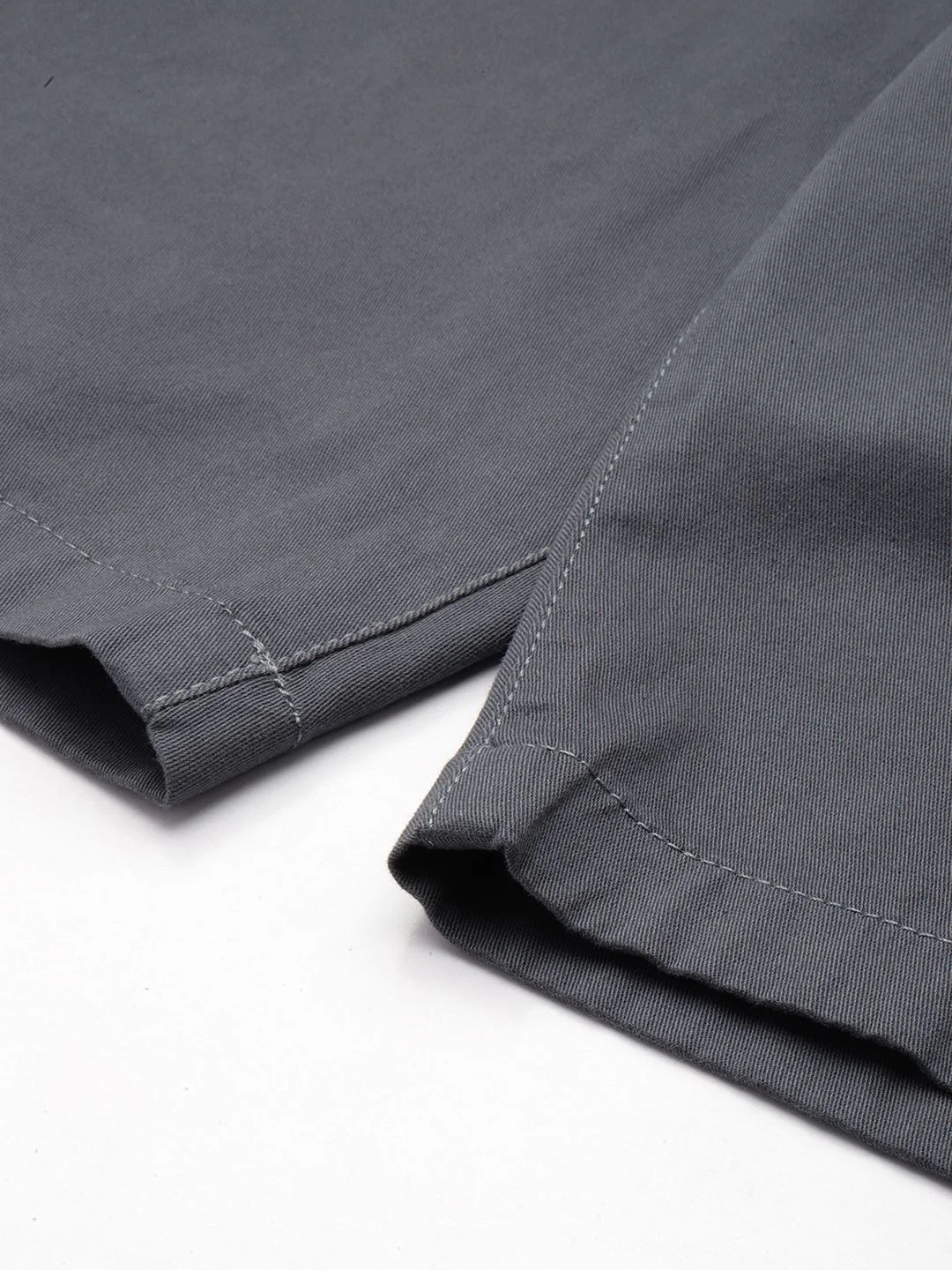 Men's Stone Blue Regular Fit Solid Casual Shorts - Image 7