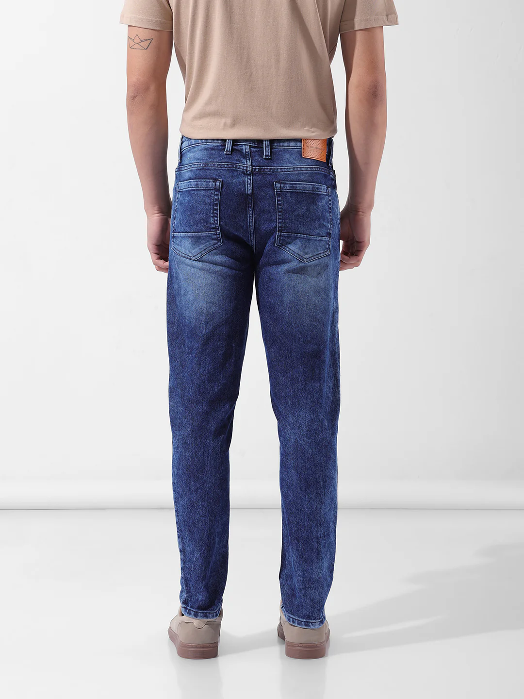 Men's Blue Slim Fit Casual Jeans - Image 4