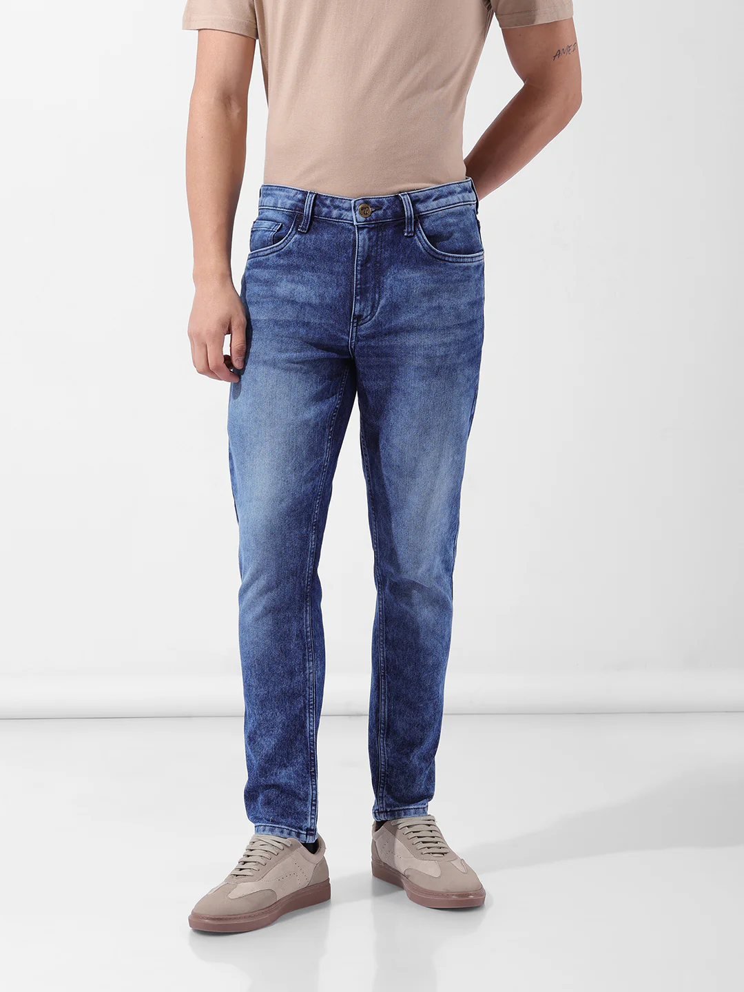 Men's Blue Slim Fit Casual Jeans - Image 6