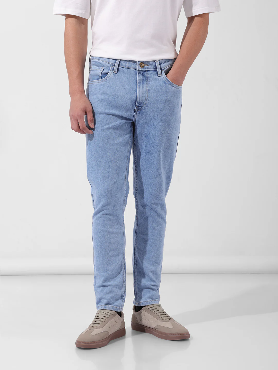 Men's Blue Slim Fit Casual Jeans - Image 6
