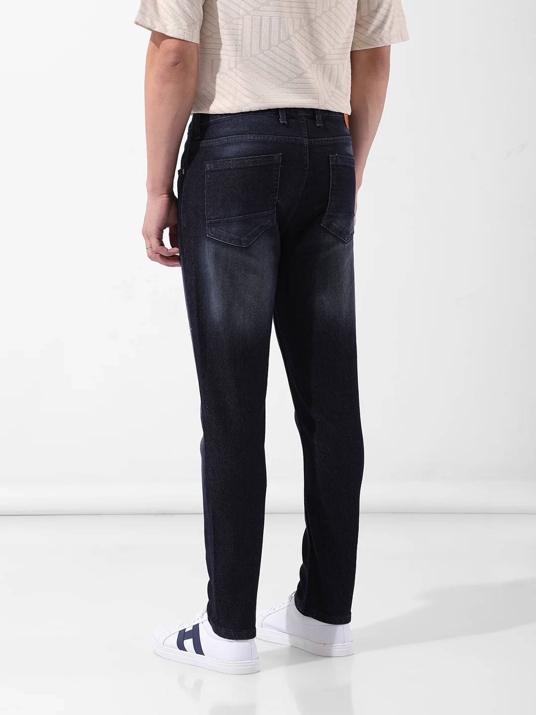 Men's Blue Slim Fit Casual Jeans - Image 4