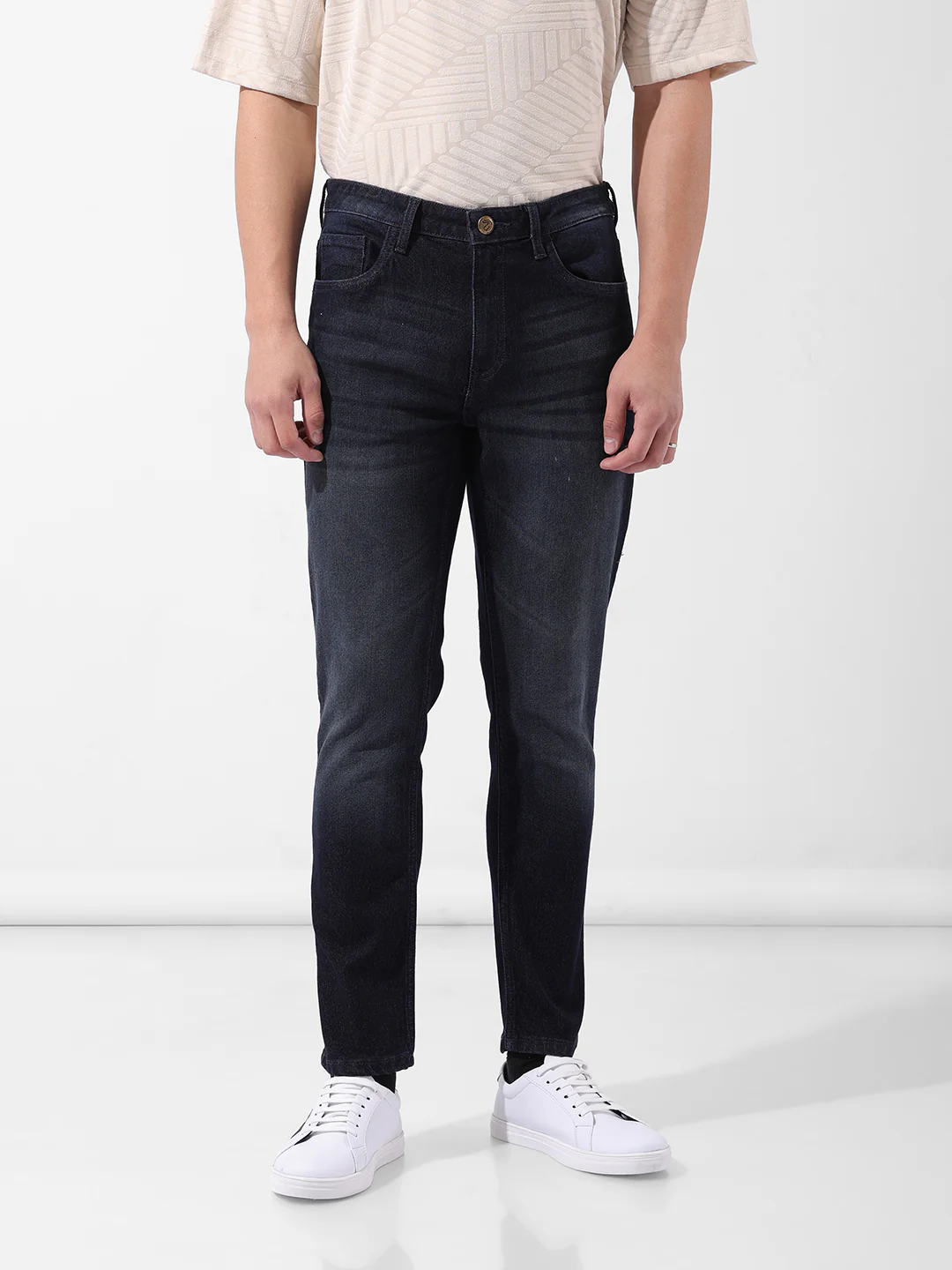 Men's Blue Slim Fit Casual Jeans - Image 6