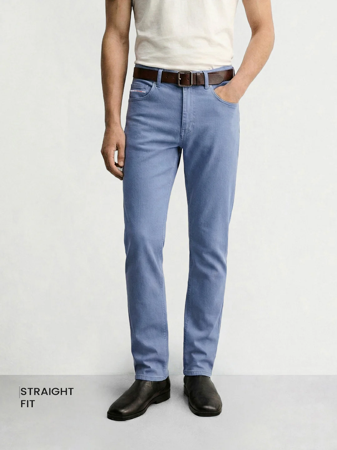 Men's Blue Slim Fit Casual Jeans - Image 2